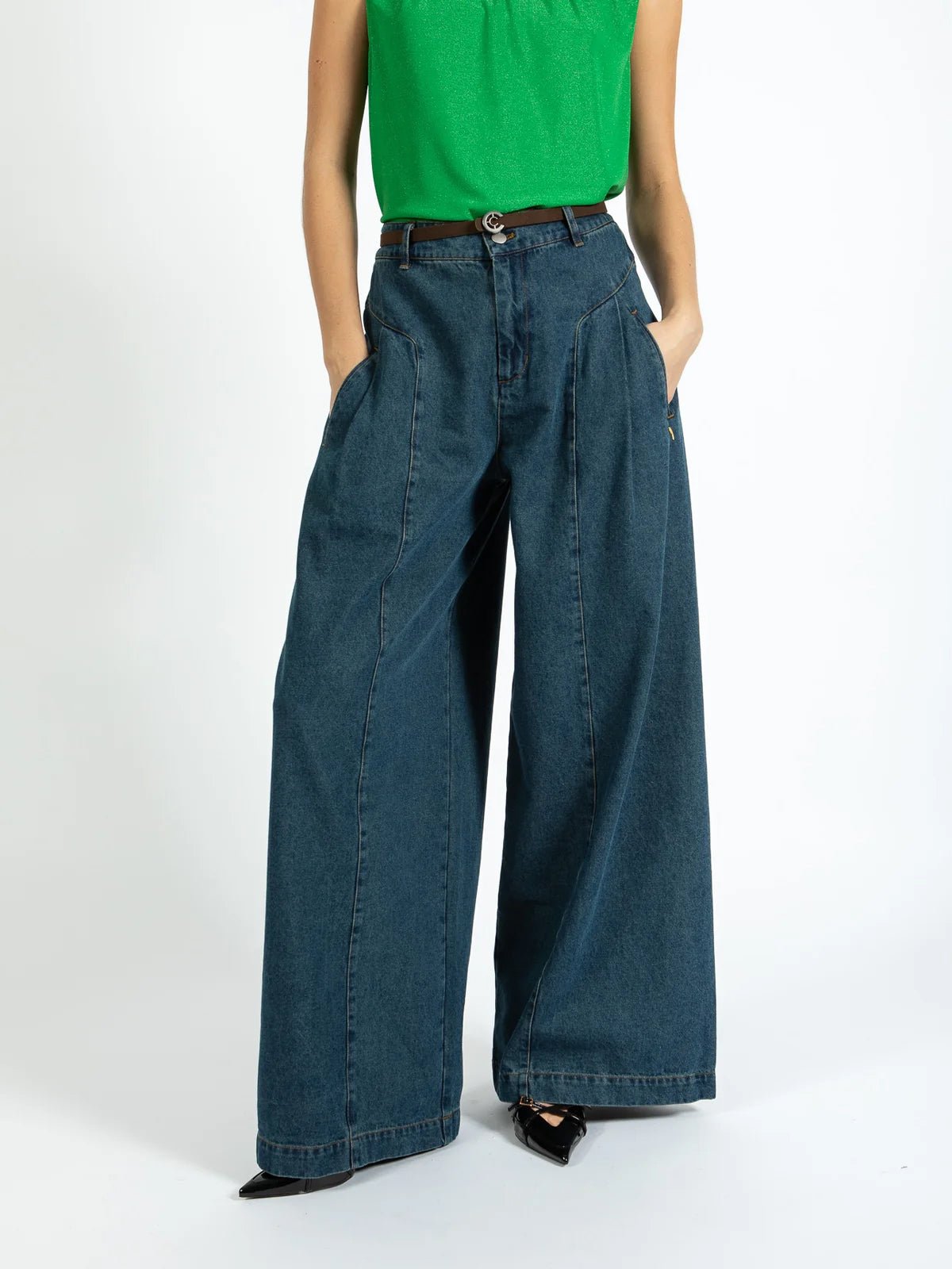 Coster Copenhagen High Waisted Denim Pants - Glebe Fashion