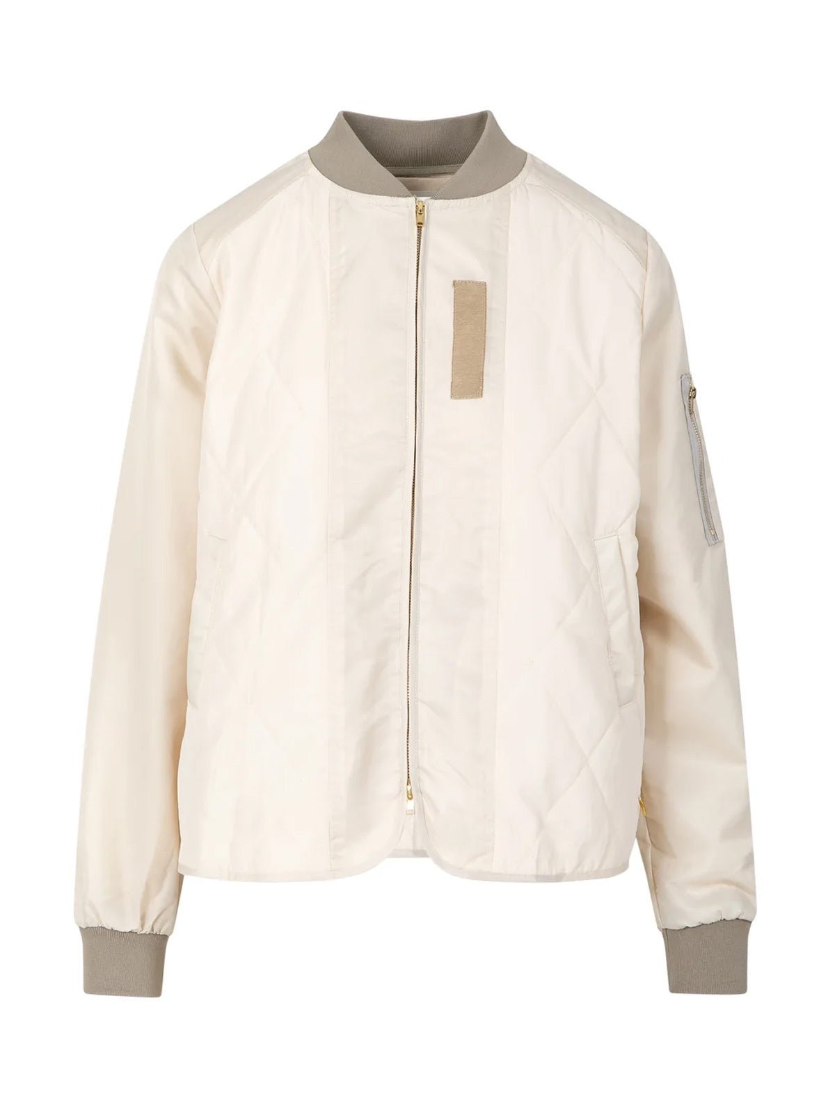 Coster Copenhagen Quilted Bomber Jacket Pearl - Glebe Fashion