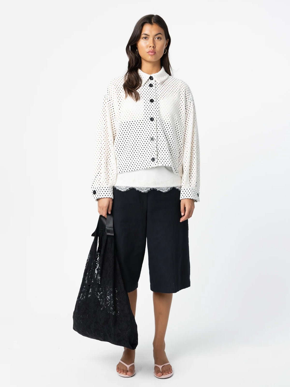 Coster Copenhagen Scuba Jacket Pearl White - Glebe Fashion