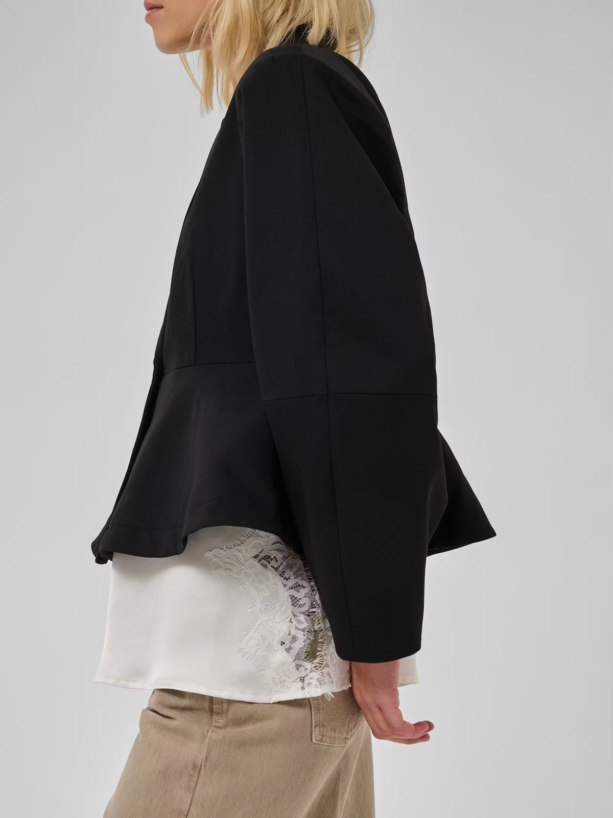 Evie Blazer In Black - Glebe Fashion