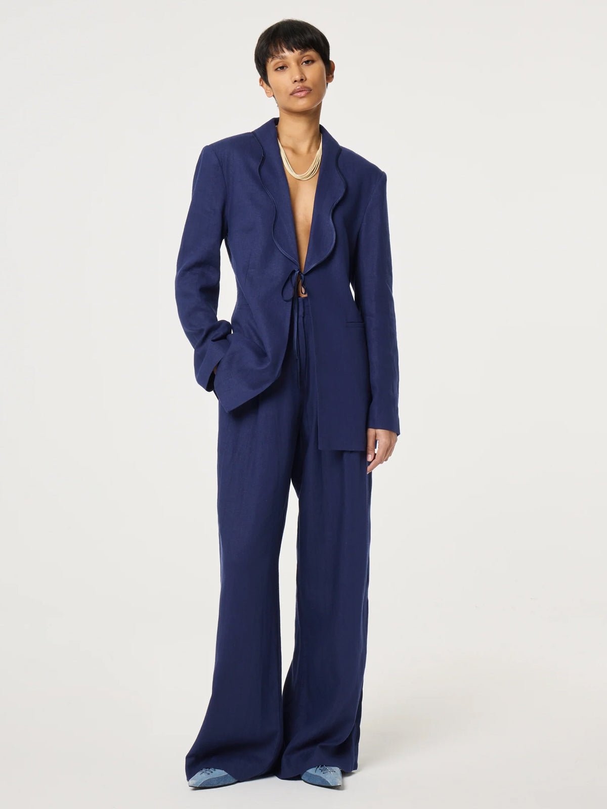 Fabienne Chapot Carlie Trousers Maritime Blue - Glebe Fashion
