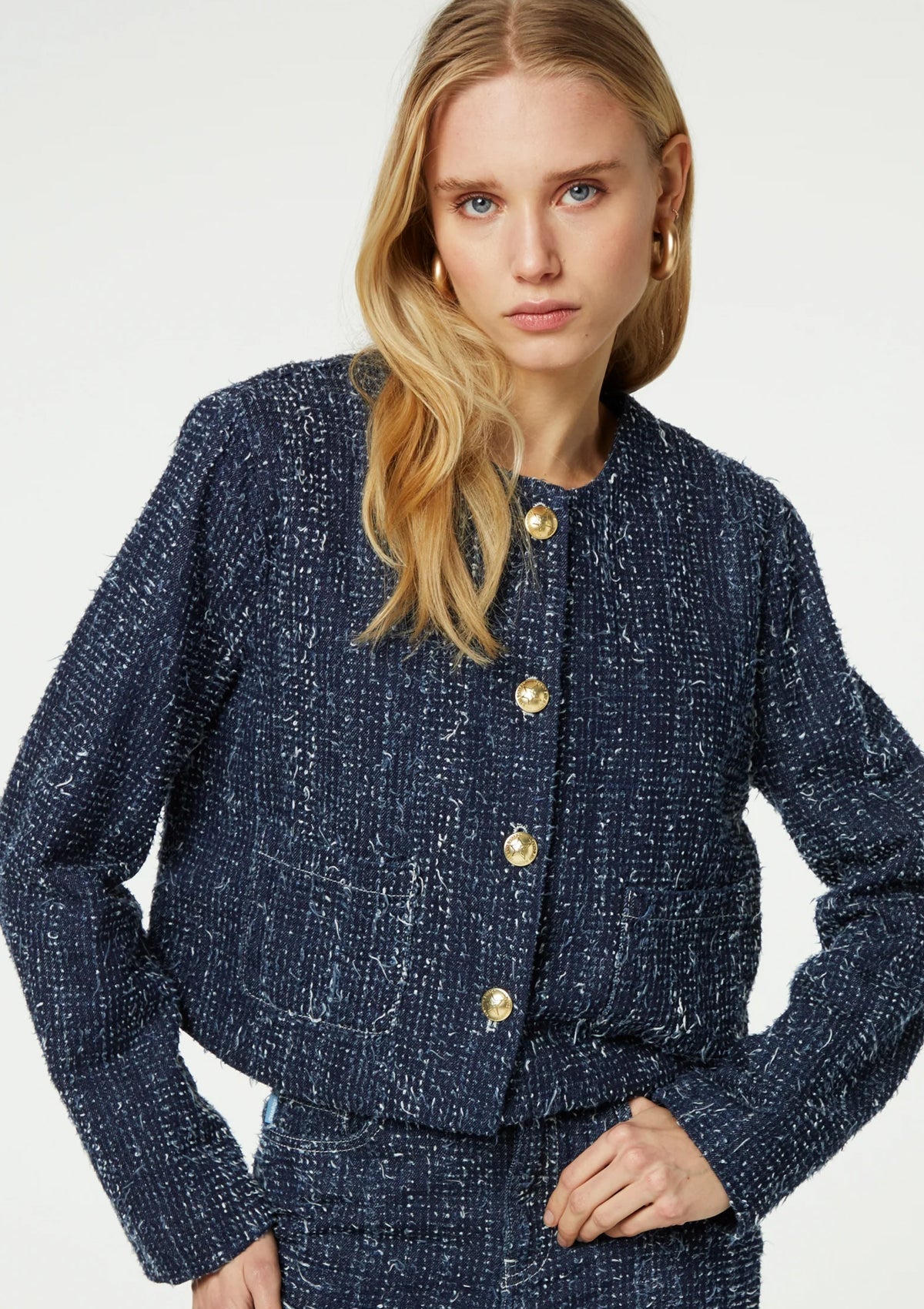 Fabienne Chapot Davis Denim Blazer - Glebe Fashion