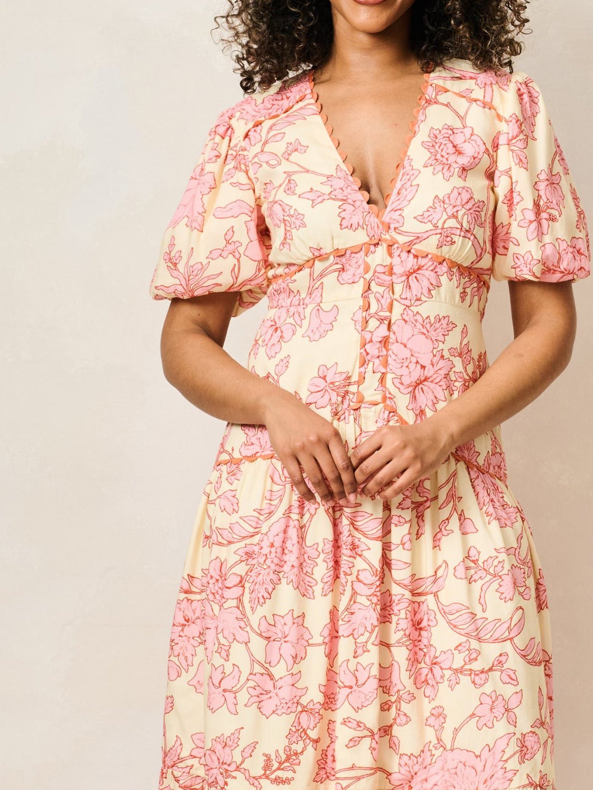 Hope & Ivy The Halima Midi Dress - Glebe Fashion
