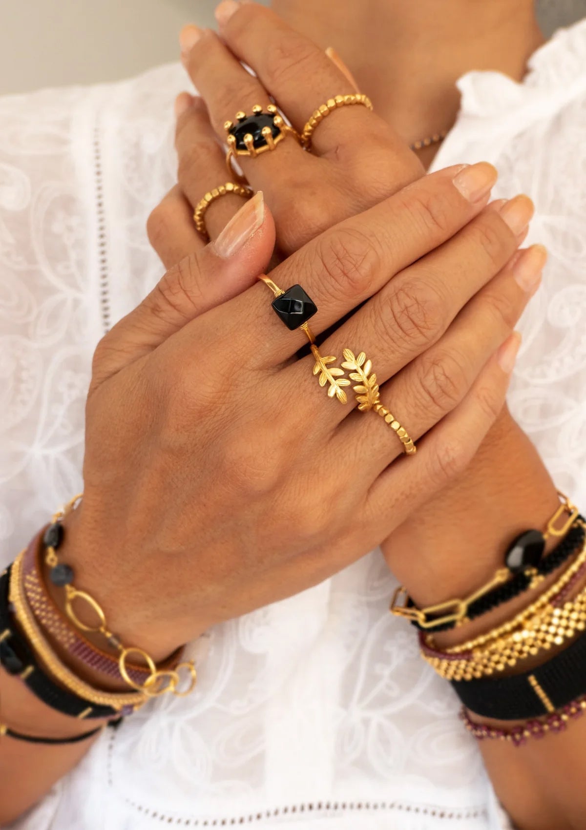 Ibu Jewels Ring Autumn Leaves - Glebe Fashion