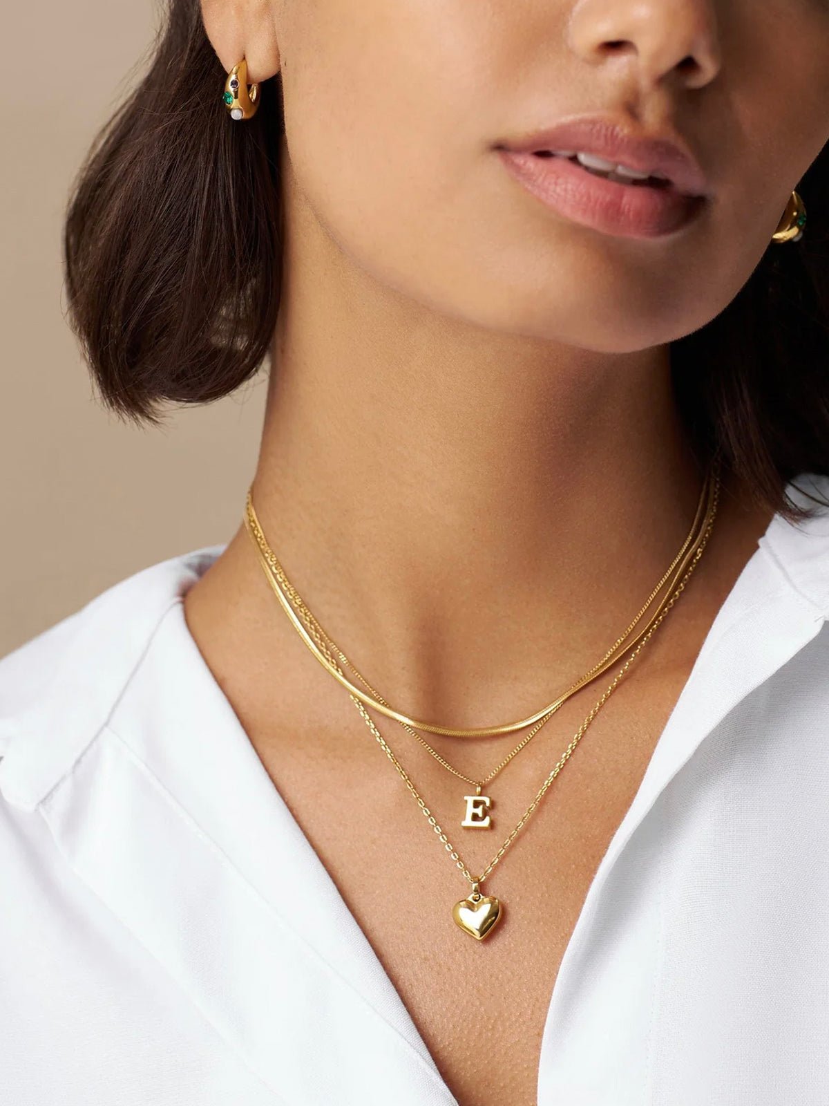 Luxe Flat Snake Chain Necklace Gold - Glebe Fashion