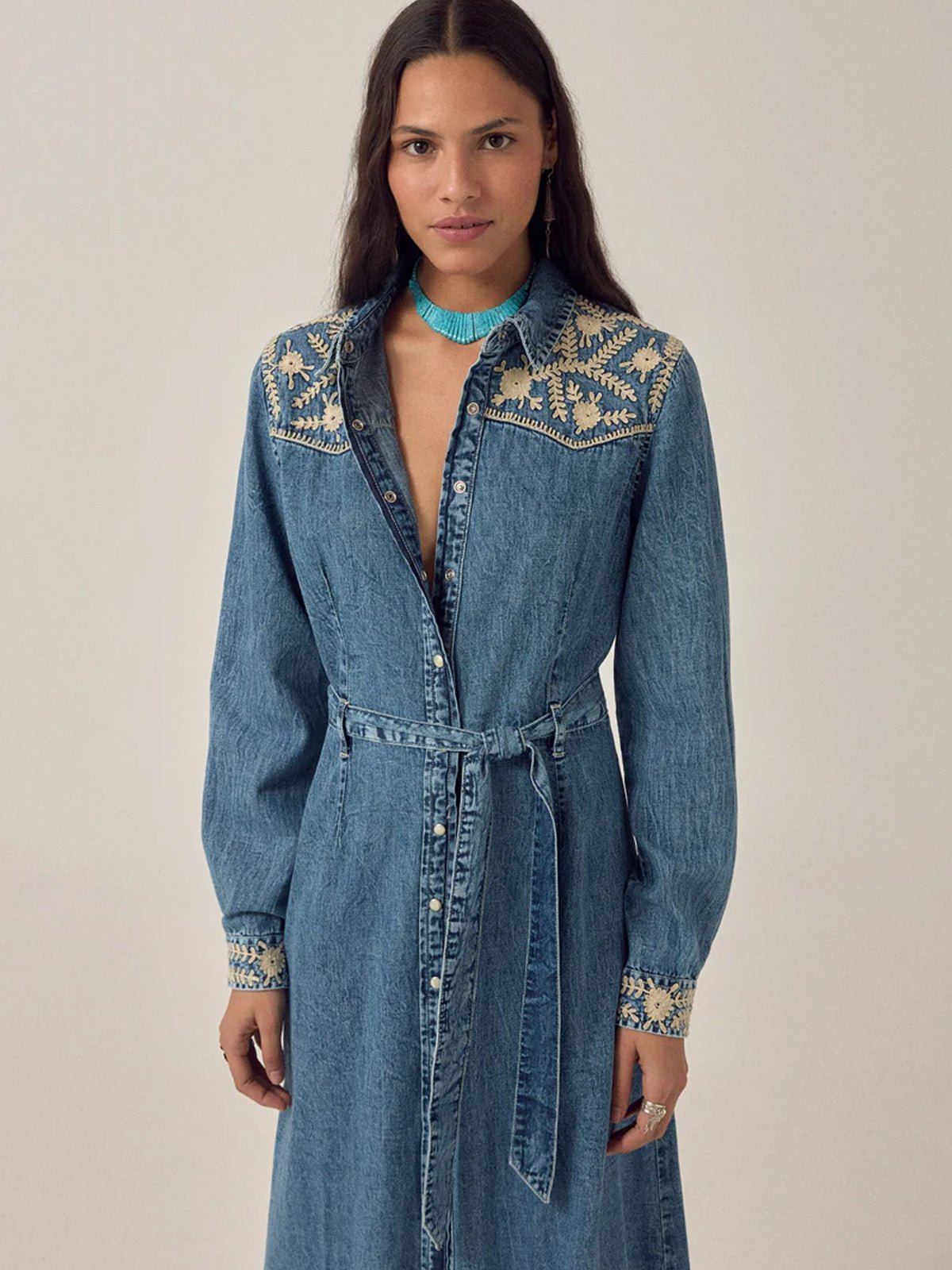 Maison Hotel Amelia Dress Arizona Blue Haze - Glebe Fashion