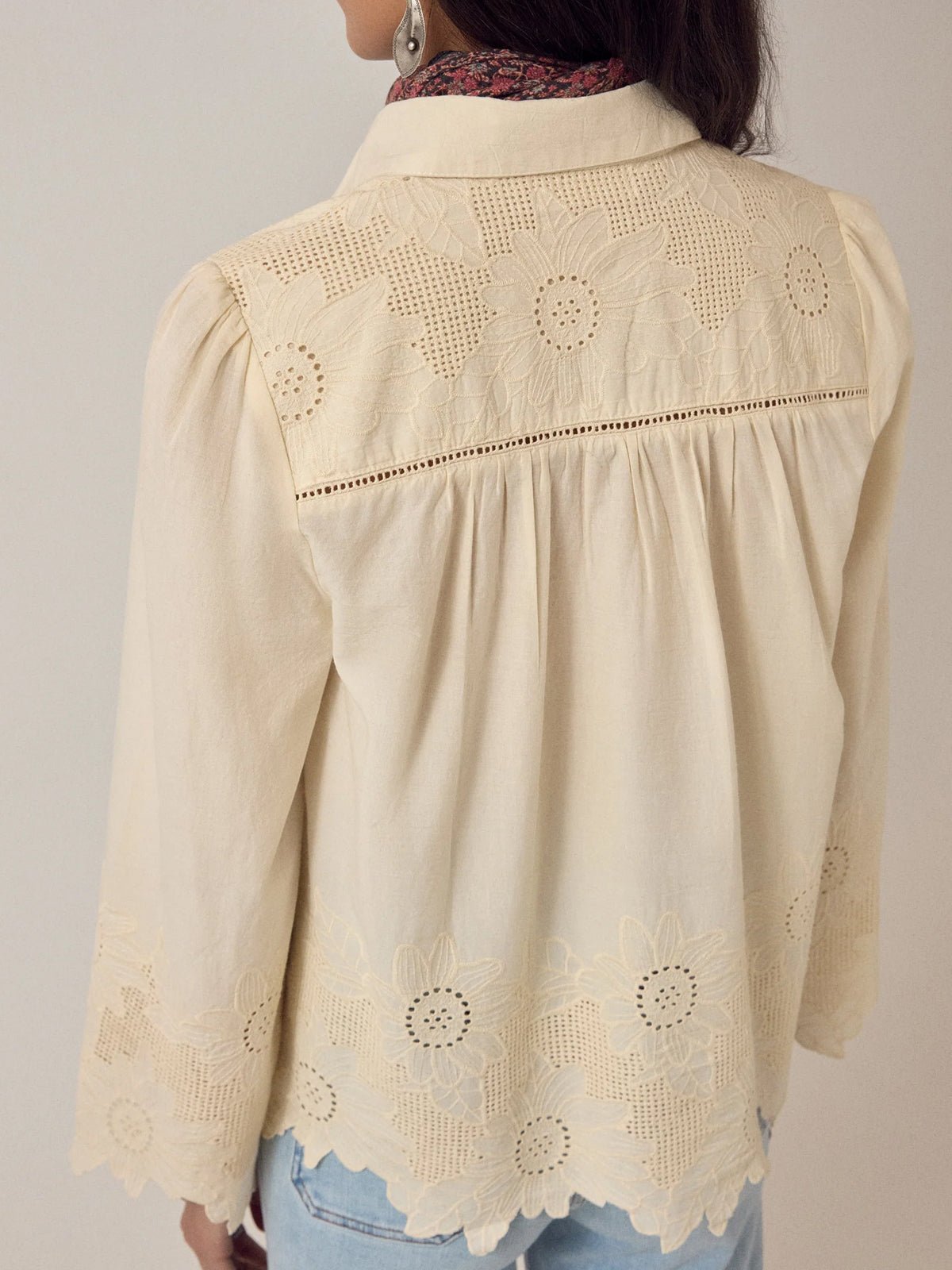 Maison Hotel Arbind Blouse Ivory - Glebe Fashion