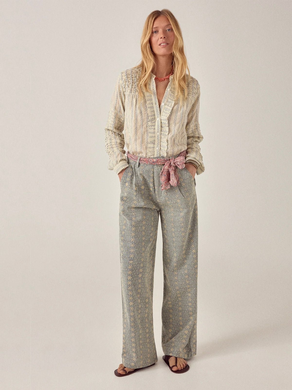 Maison Hotel Elta Blouse Cloud Thread - Glebe Fashion