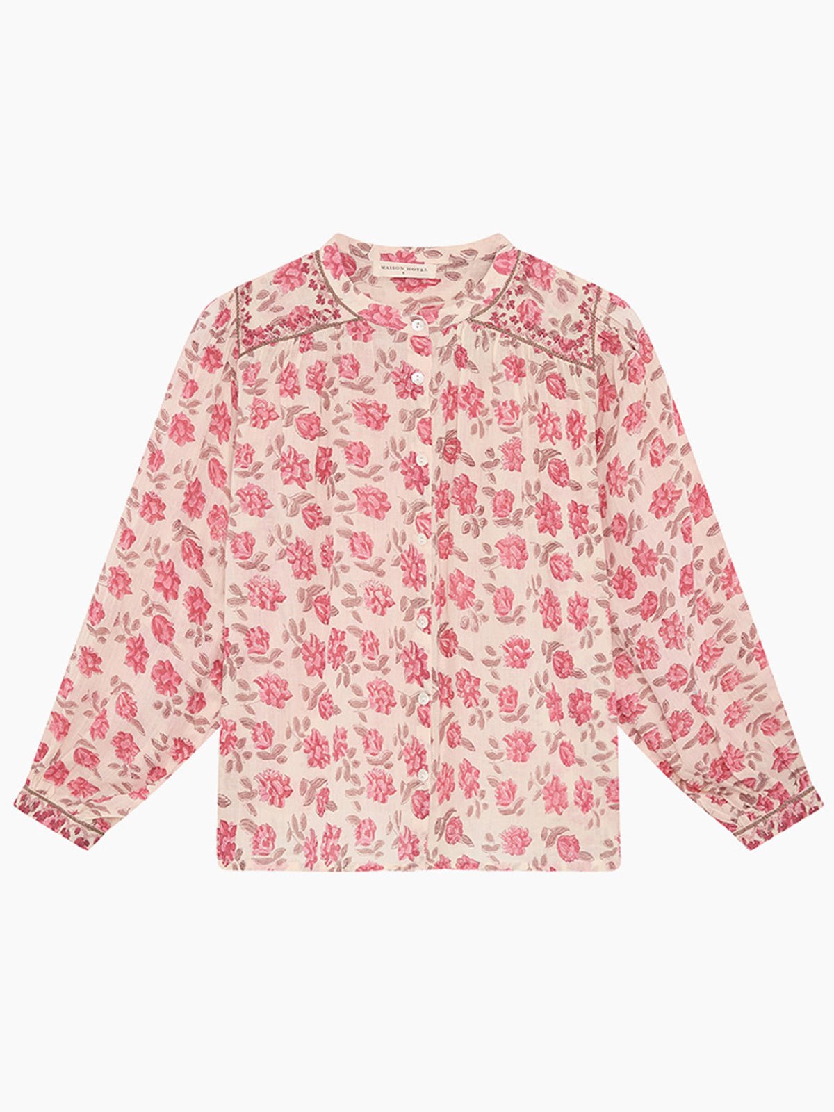 Maison Hotel Lennox Blouse Gordon Roses Pink - Glebe Fashion