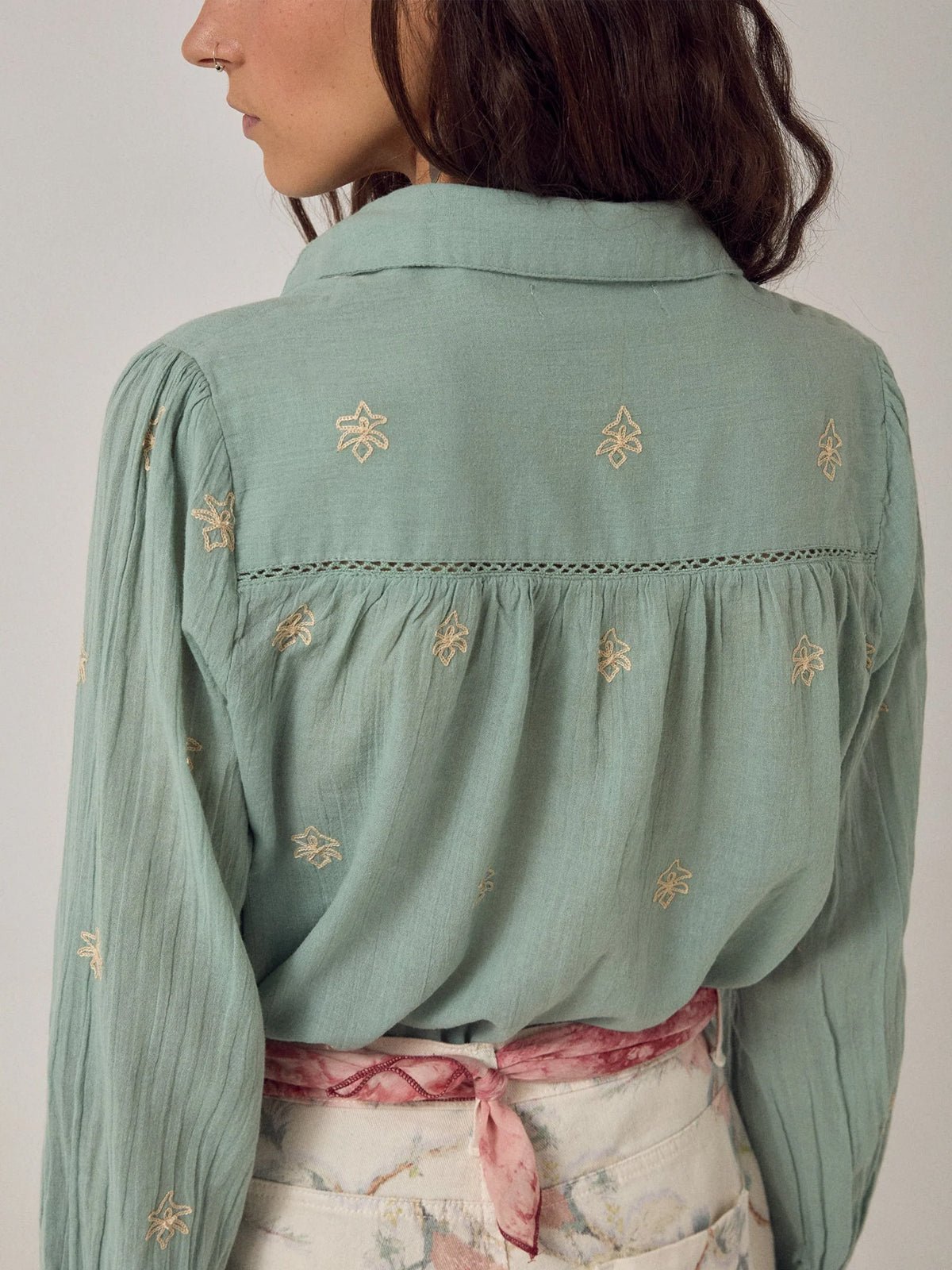 Maison Hotel Rani Shirt Mint - Glebe Fashion