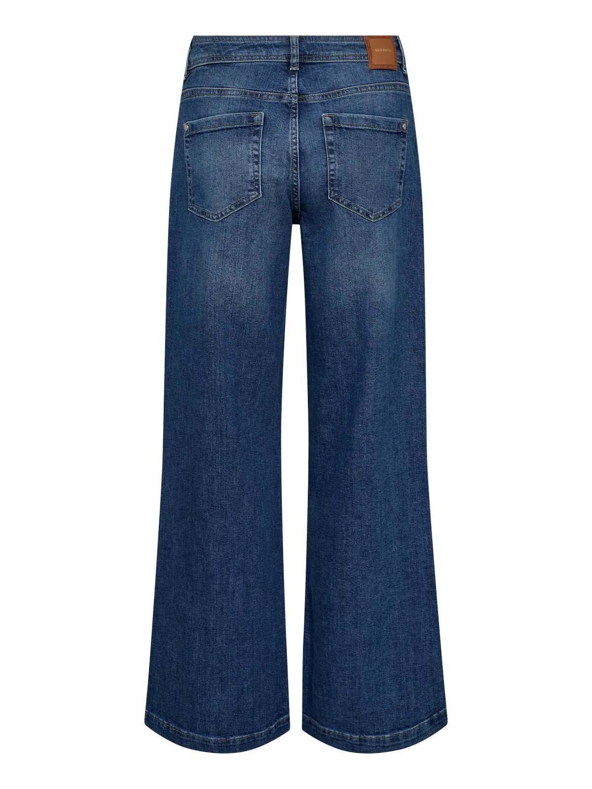 Mos Mosh Dara Deco Jeans Mid Blue - Glebe Fashion