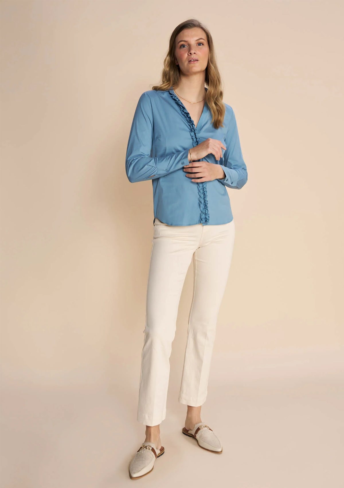 Mos Mosh Jessica Joy Pant Ecru - Glebe Fashion