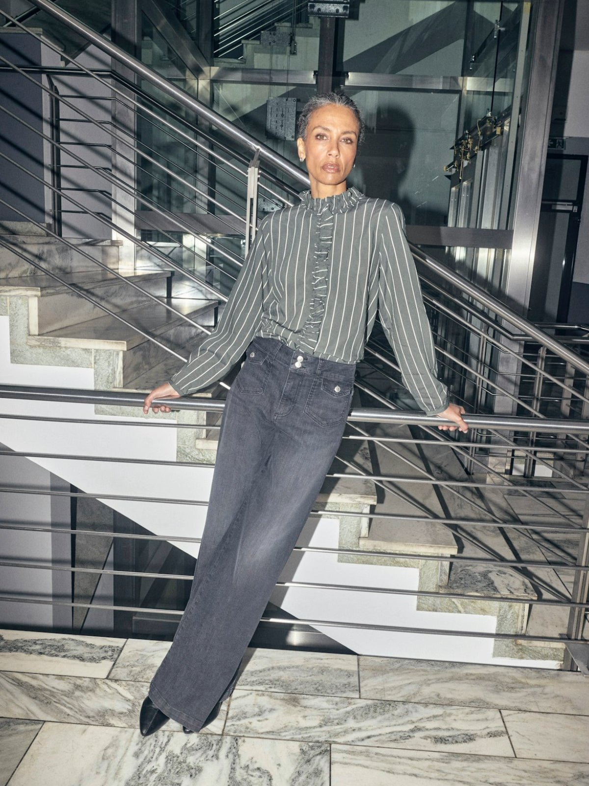 Mos Mosh MMBilly Stripe Shirt Urban Chic - Glebe Fashion