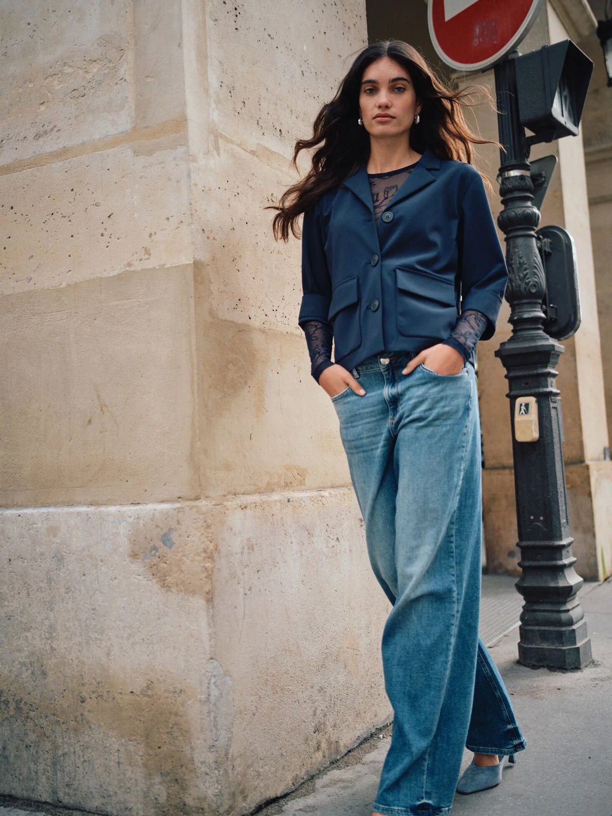 Mos Mosh MMDara Vint Jeans Light Blue - Glebe Fashion