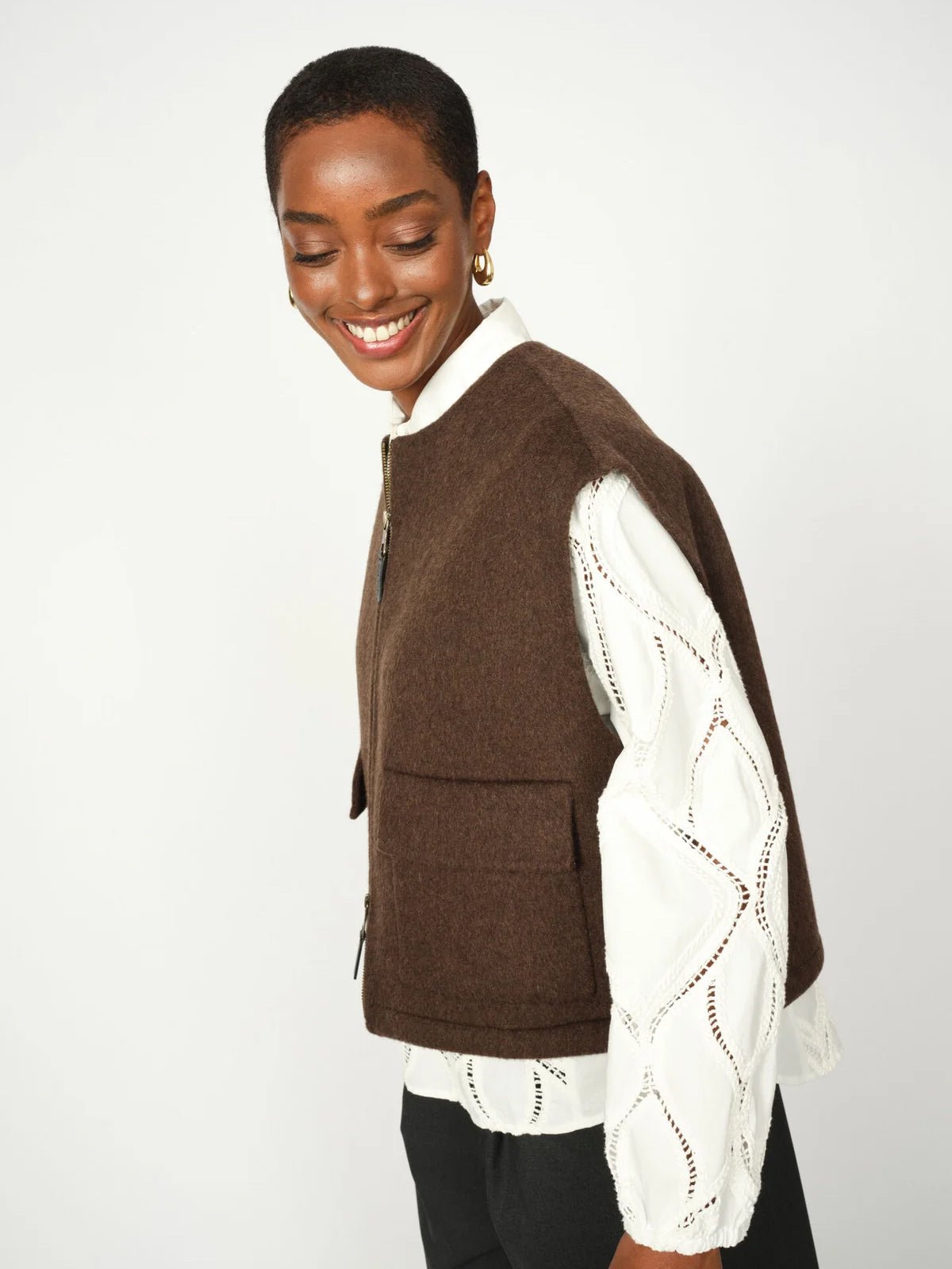 Mos Mosh MMElise Loisa Wool Vest - Glebe Fashion