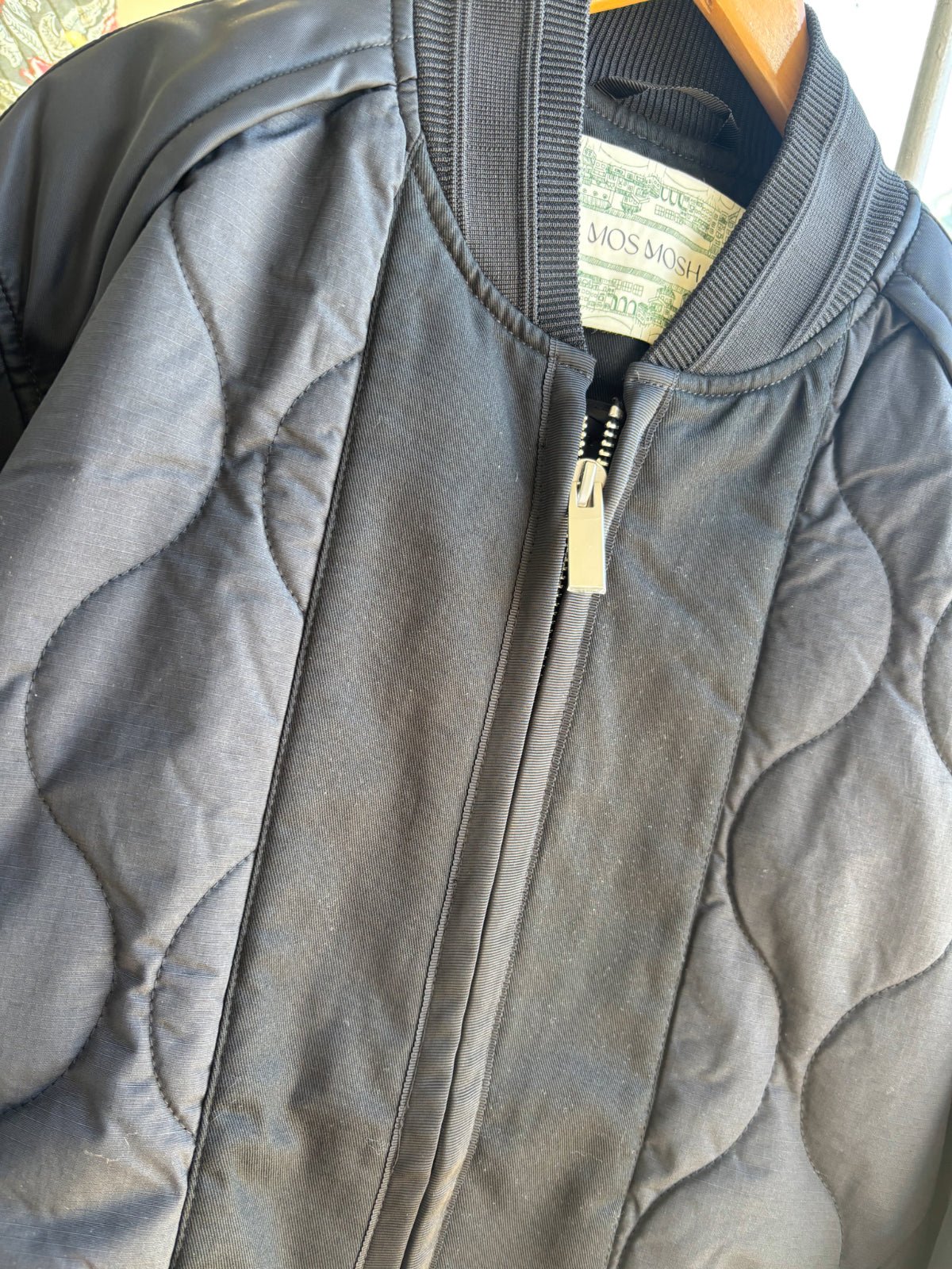 Mos Mosh MMFreja Quilt Jacket Black - Glebe Fashion