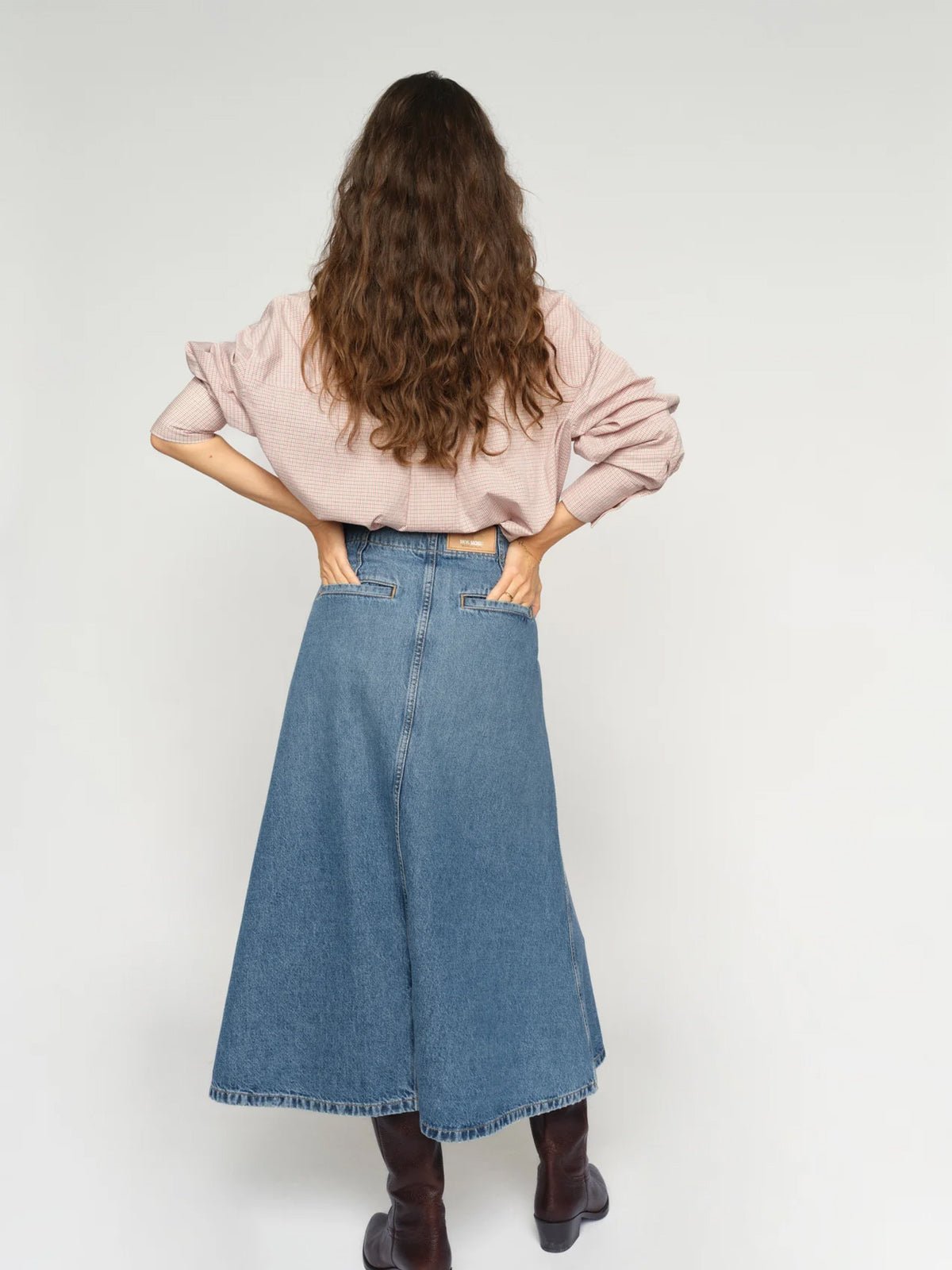 Mos Mosh MMLeala Denim Skirt - Glebe Fashion