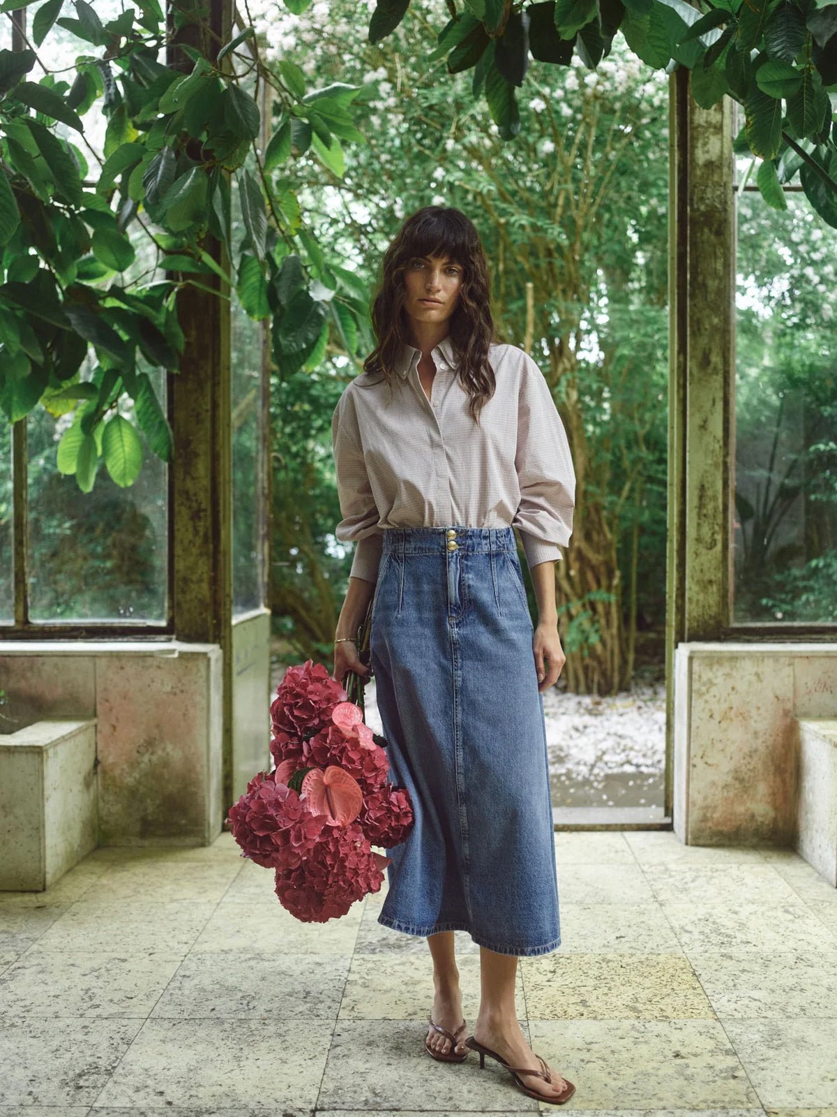 Mos Mosh MMLeala Denim Skirt - Glebe Fashion