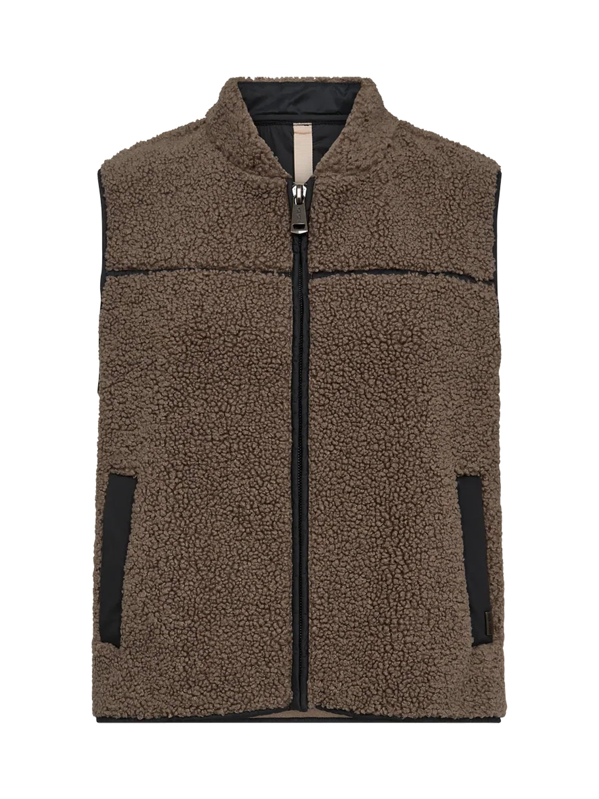 Mos Mosh MMRowe Teddy Waistcoat Falcon - Glebe Fashion