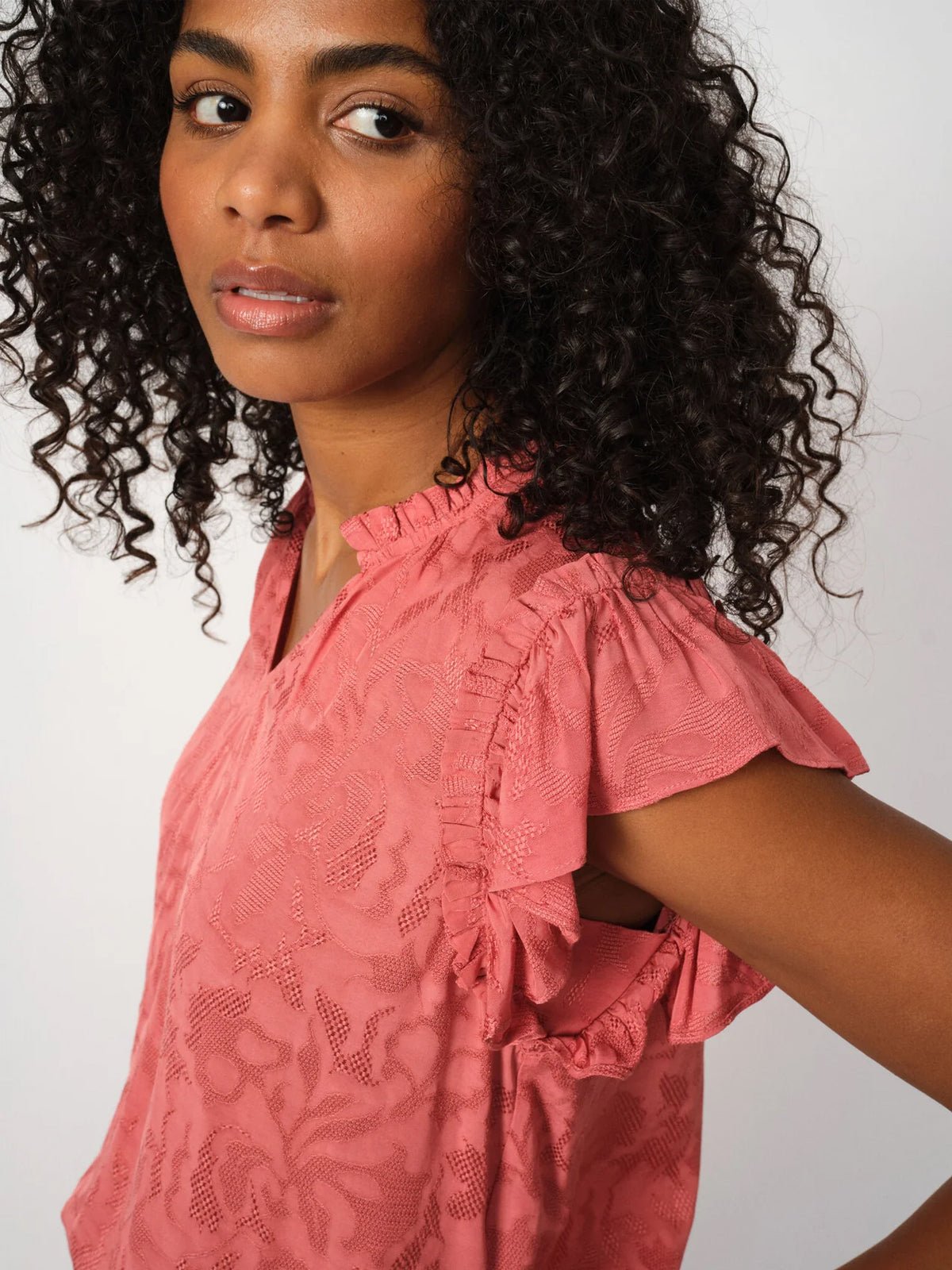 Mos Mosh MMTea Vito Blouse Faded Rose - Glebe Fashion