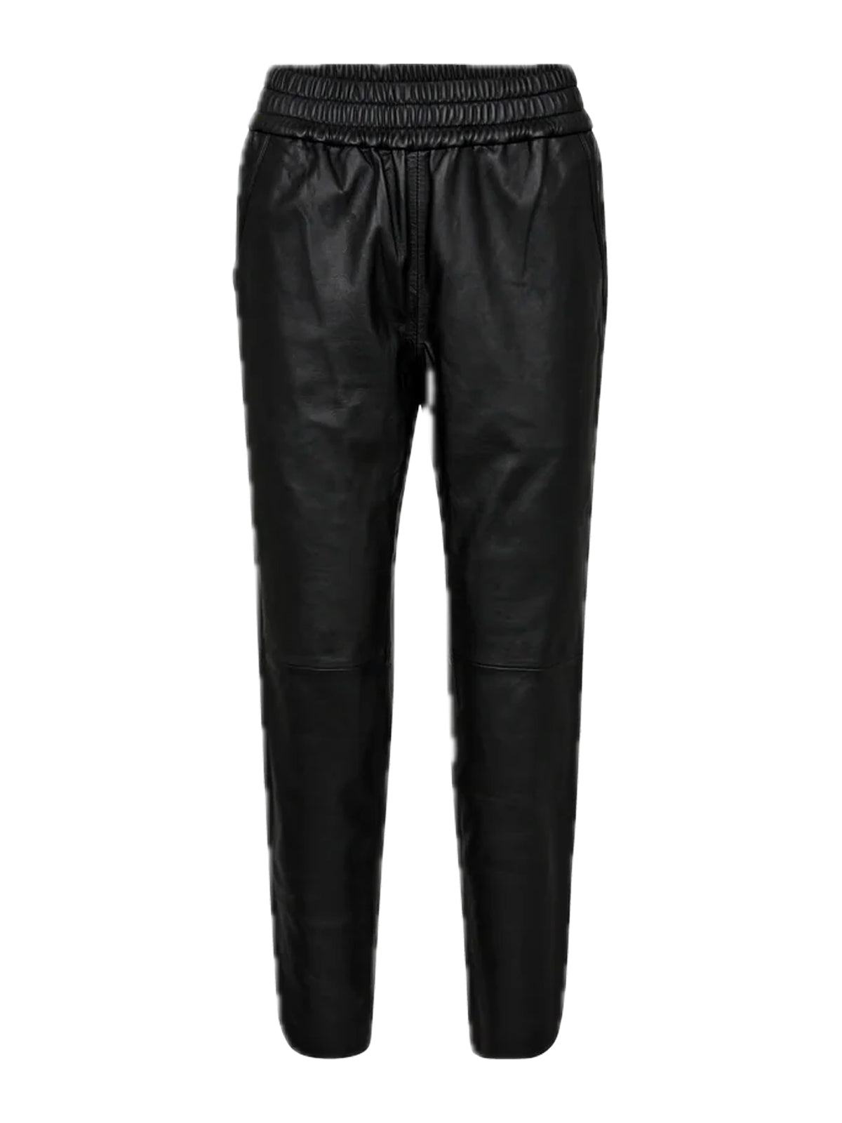 Mos Mosh MMZabel Leather Sweatpant Black - Glebe Fashion