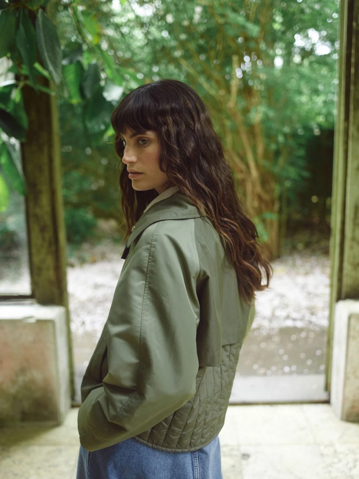 Mos Mosh MMZyla Neola Trenchcoat Olive Night - Glebe Fashion