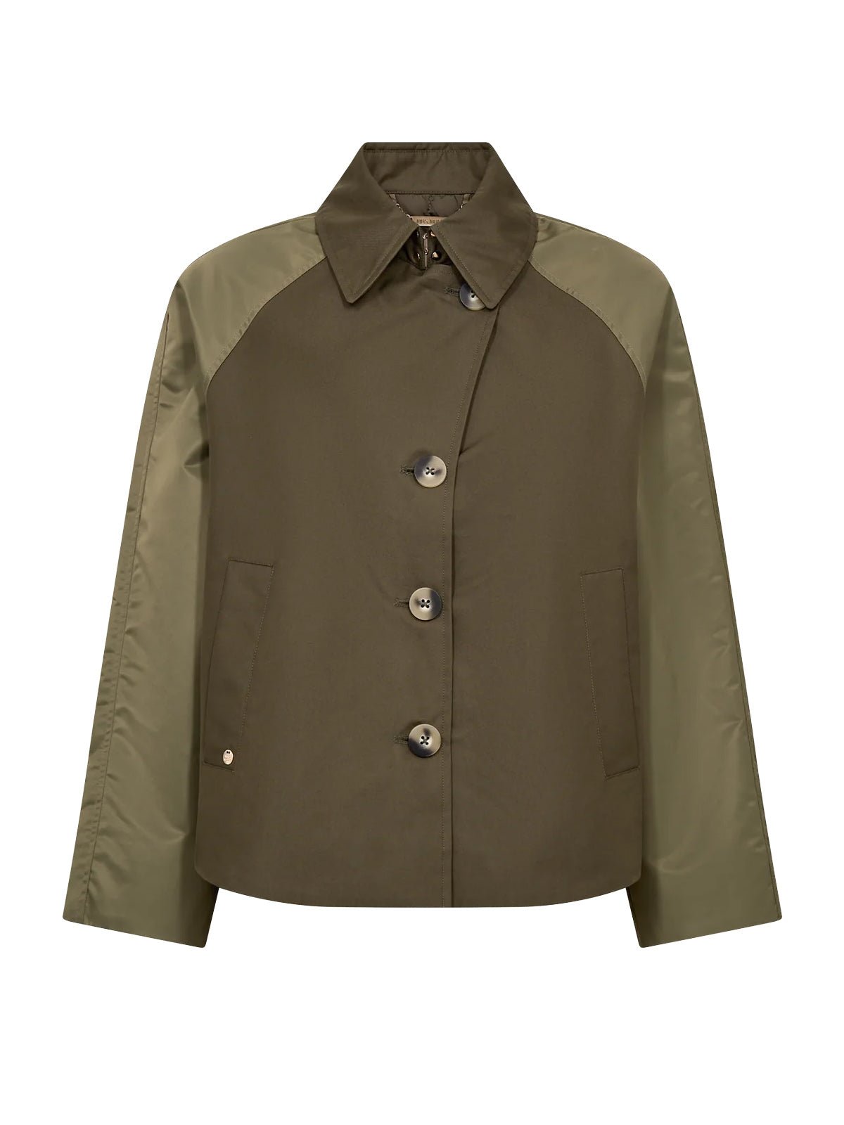 Mos Mosh MMZyla Neola Trenchcoat Olive Night - Glebe Fashion
