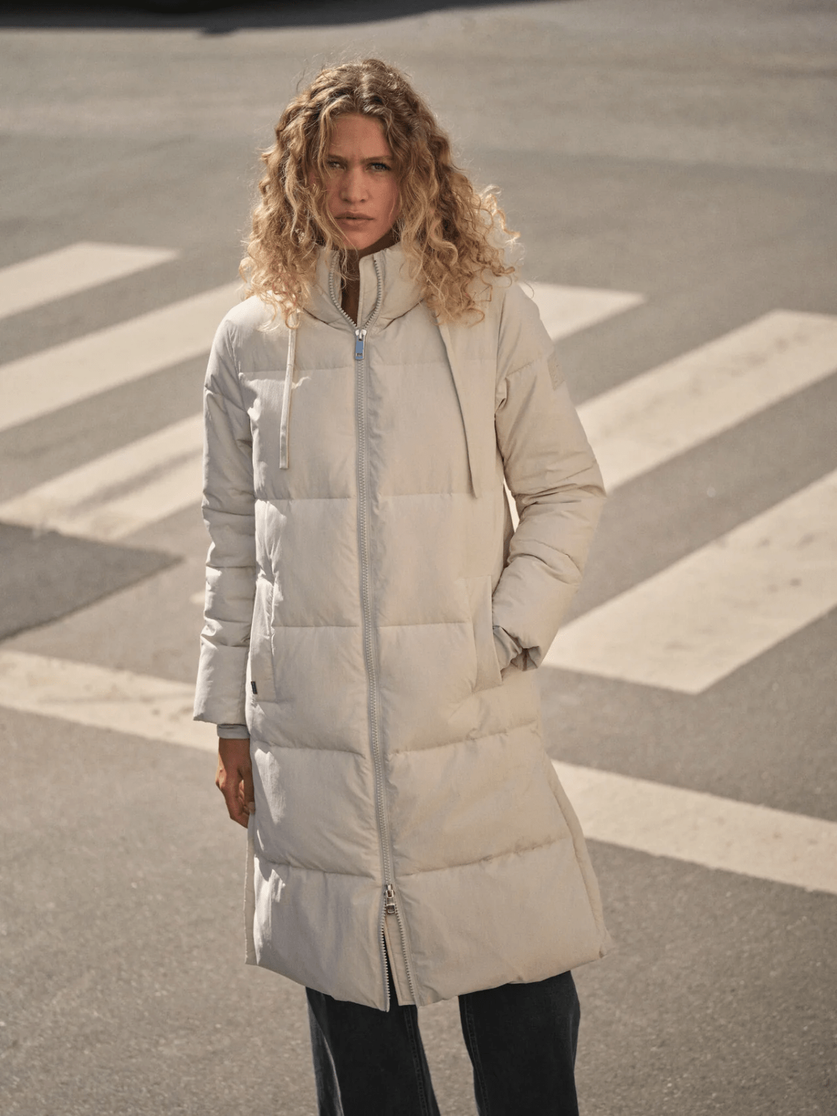 Mos Mosh Ollie Terma Coat Glacier Grey - Glebe Fashion