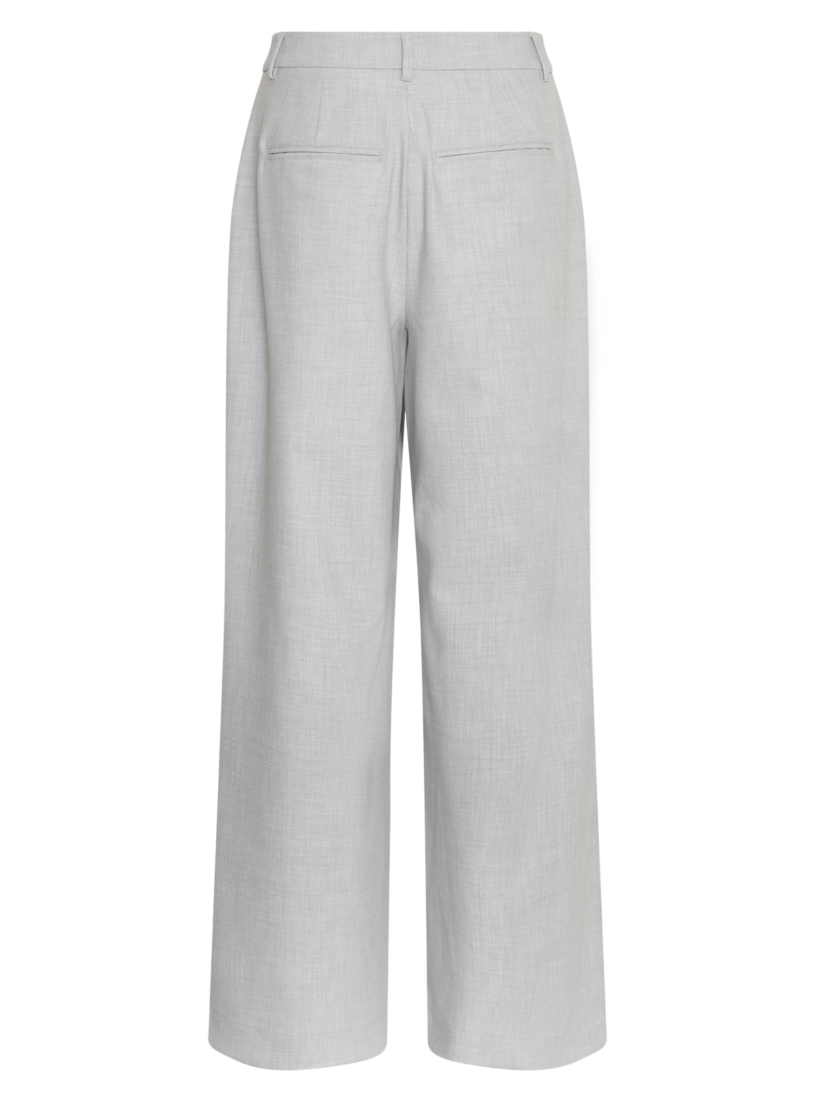 MSCH Light Grey High Waist Trousers - Glebe Fashion