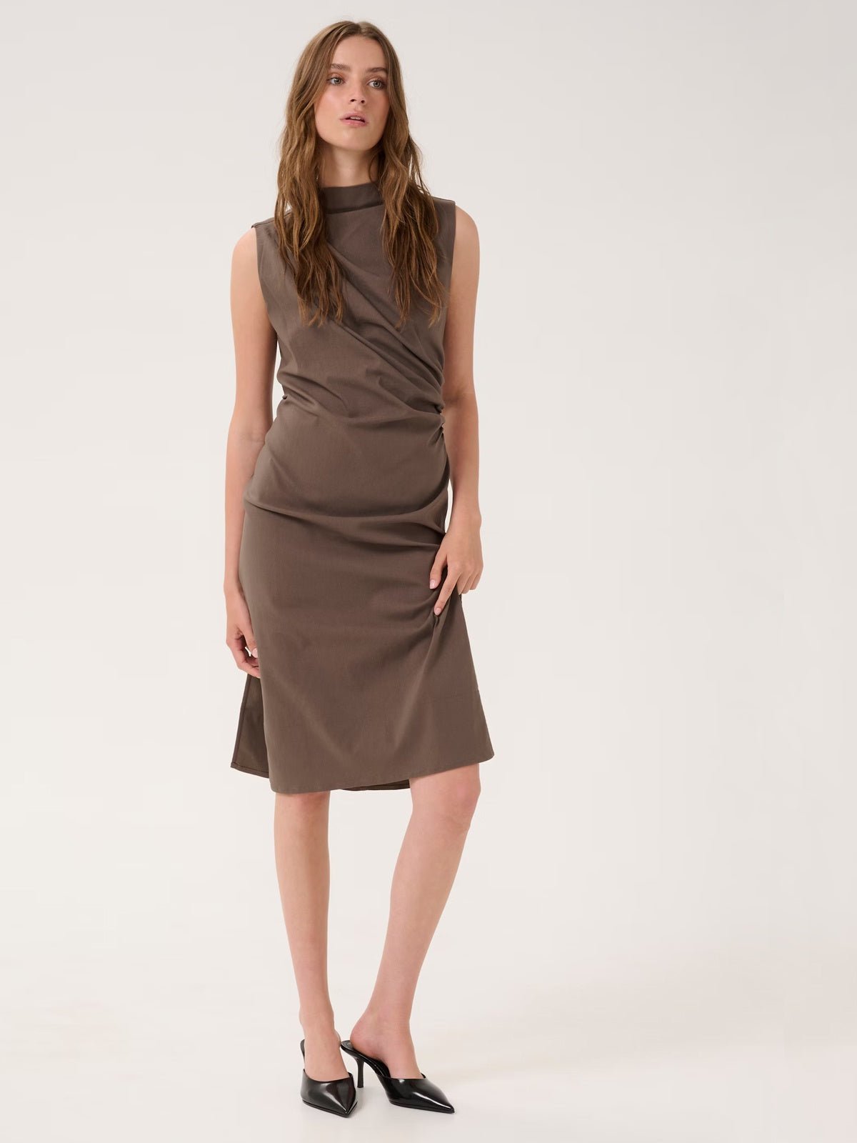My Essential SoraMW Dress Major Brown - Glebe Fashion