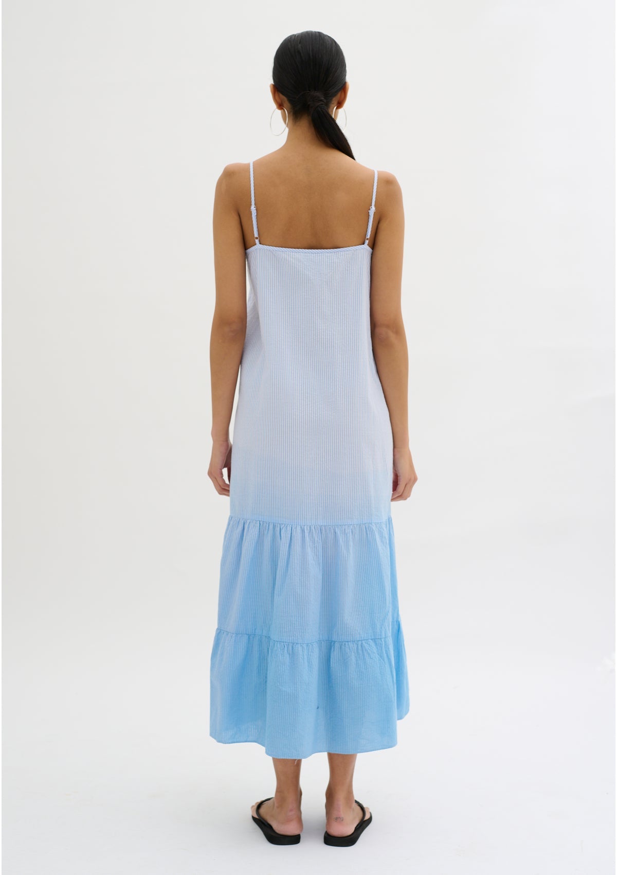 My Essential Wardrobe Freja Strap Dress Blue - Glebe Fashion