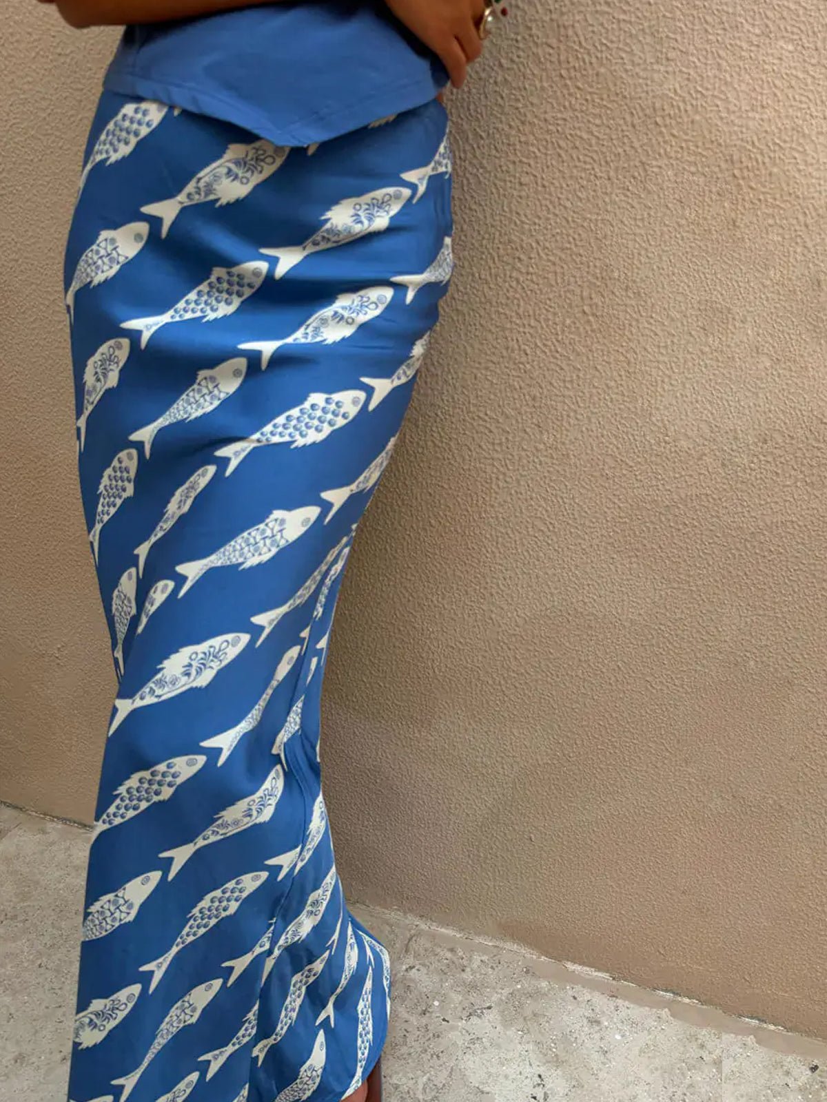 Never Fully Dressed Blue Marina Dorris Skirt - Glebe Fashion