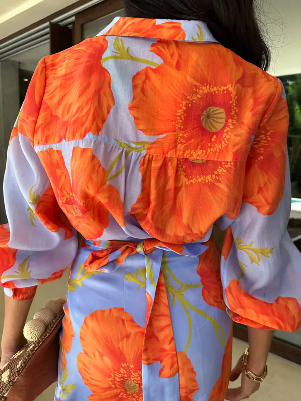 Never Fully Dressed Blue Poppy Miley Shirt - Glebe Fashion