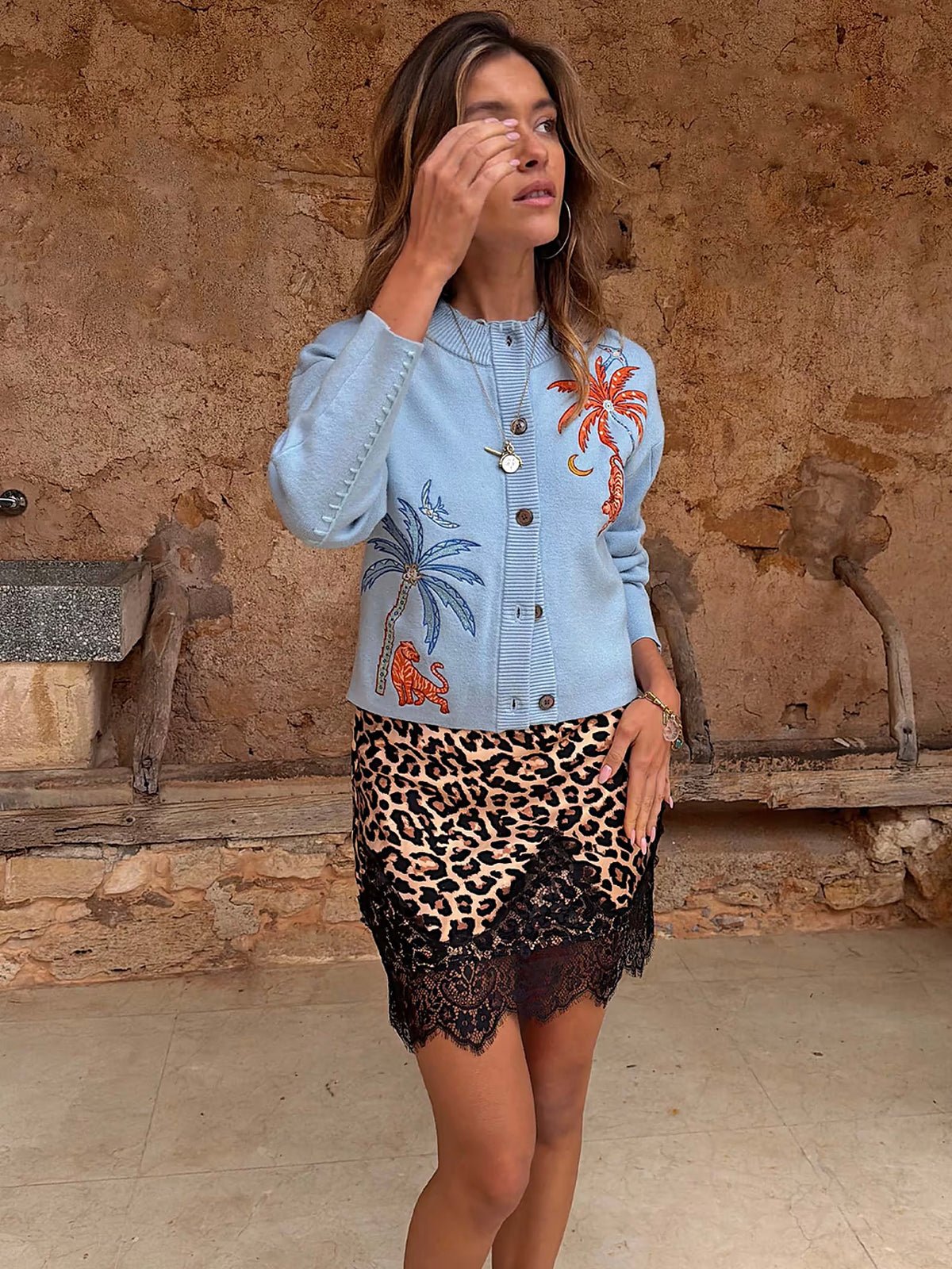 Never Fully Dressed Blue Tigress Cardigan - Glebe Fashion