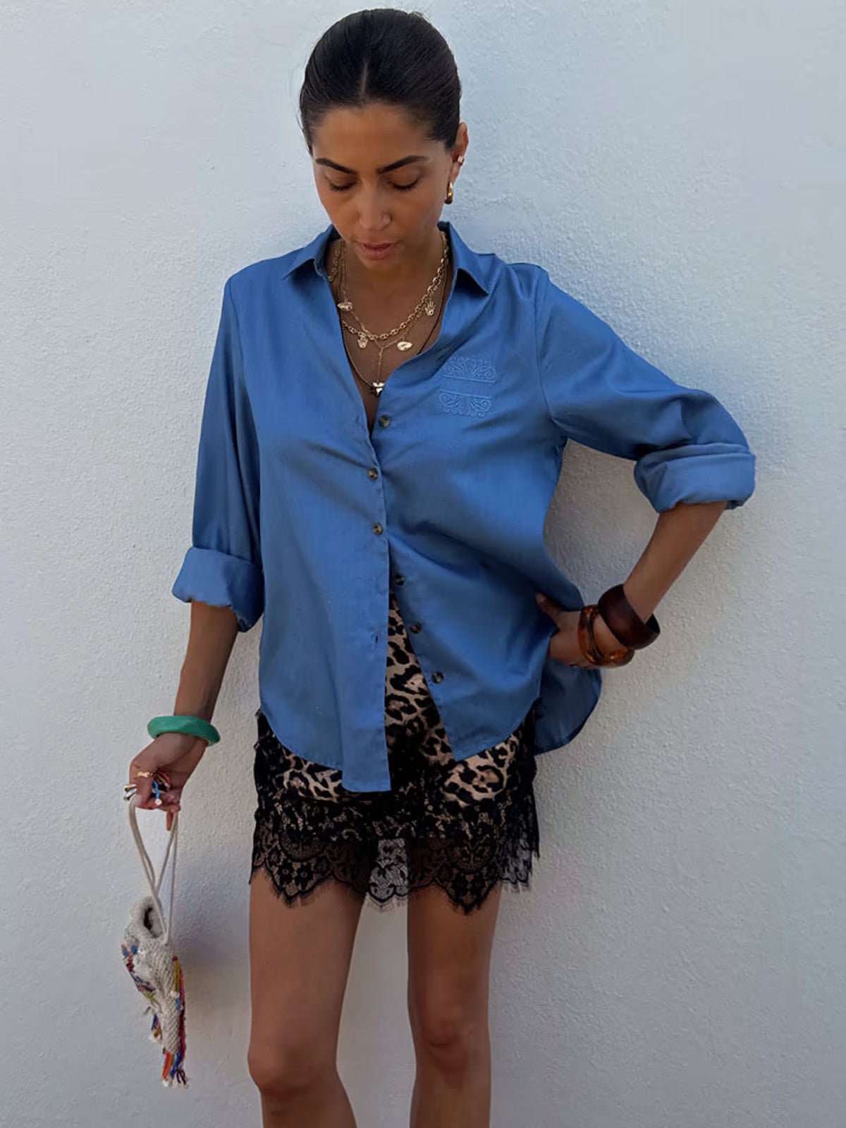 Never Fully Dressed Chambray Miley Shirt - Glebe Fashion