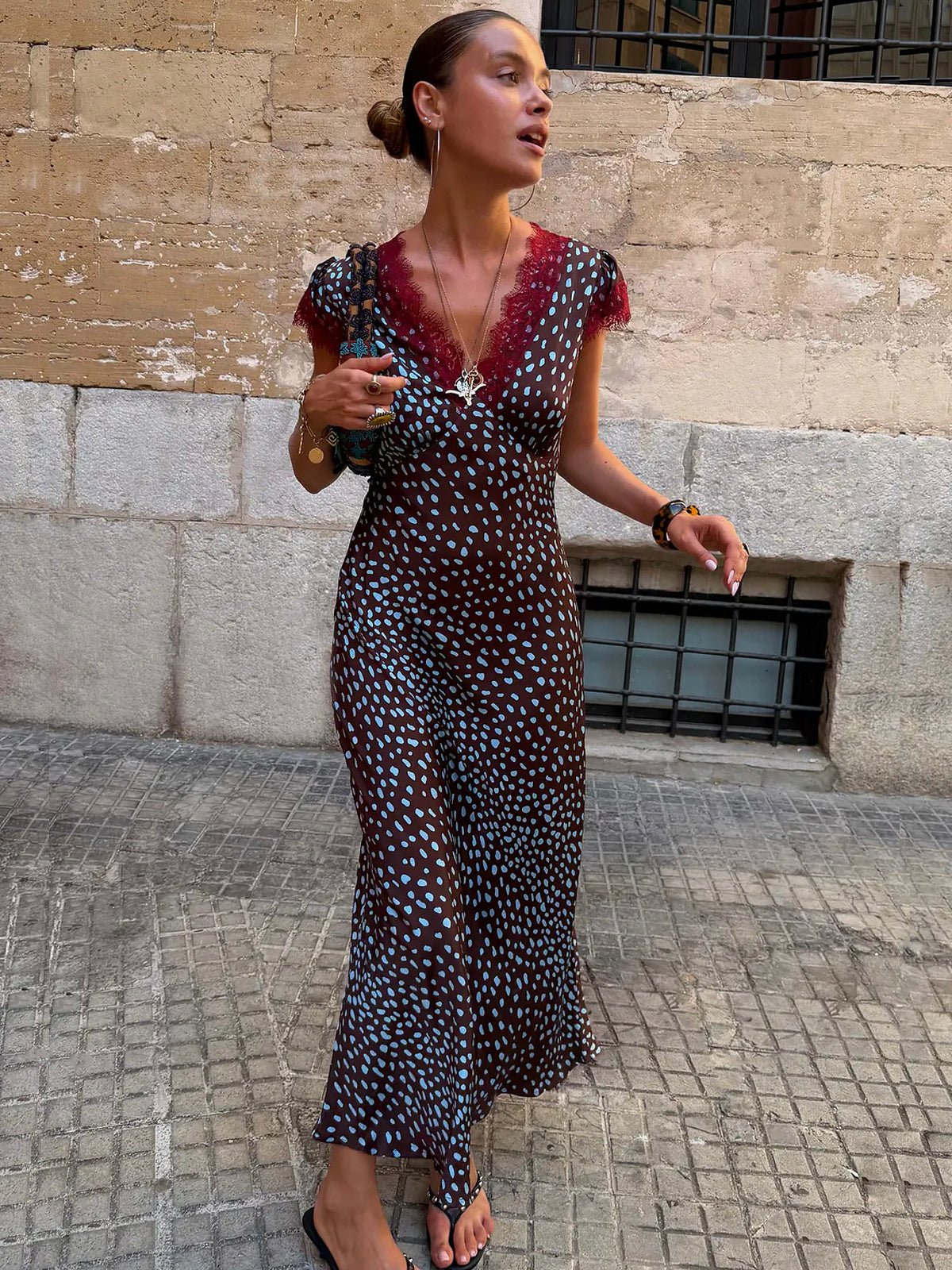 Never Fully Dressed Chocolate Deer Olivia Dress - Glebe Fashion