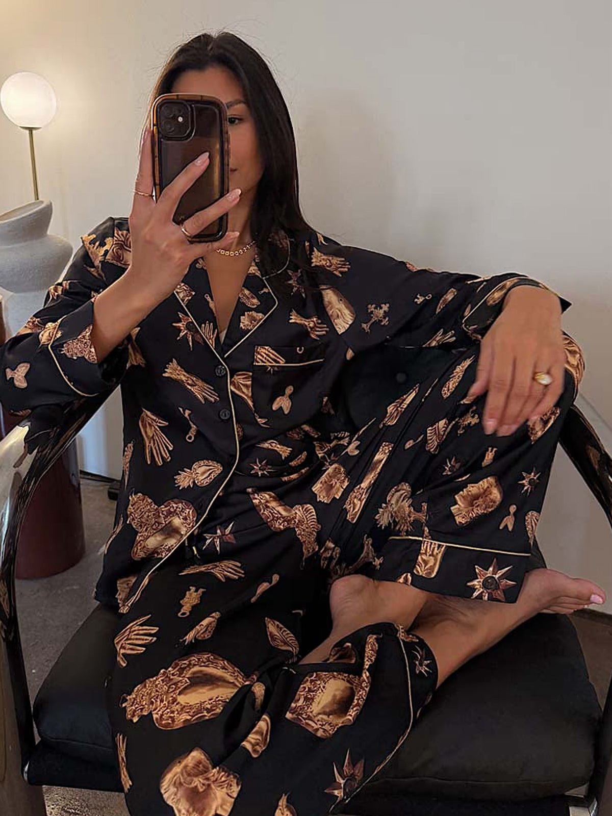 Never Fully Dressed Deloris Button Through Pyjamas - Glebe Fashion