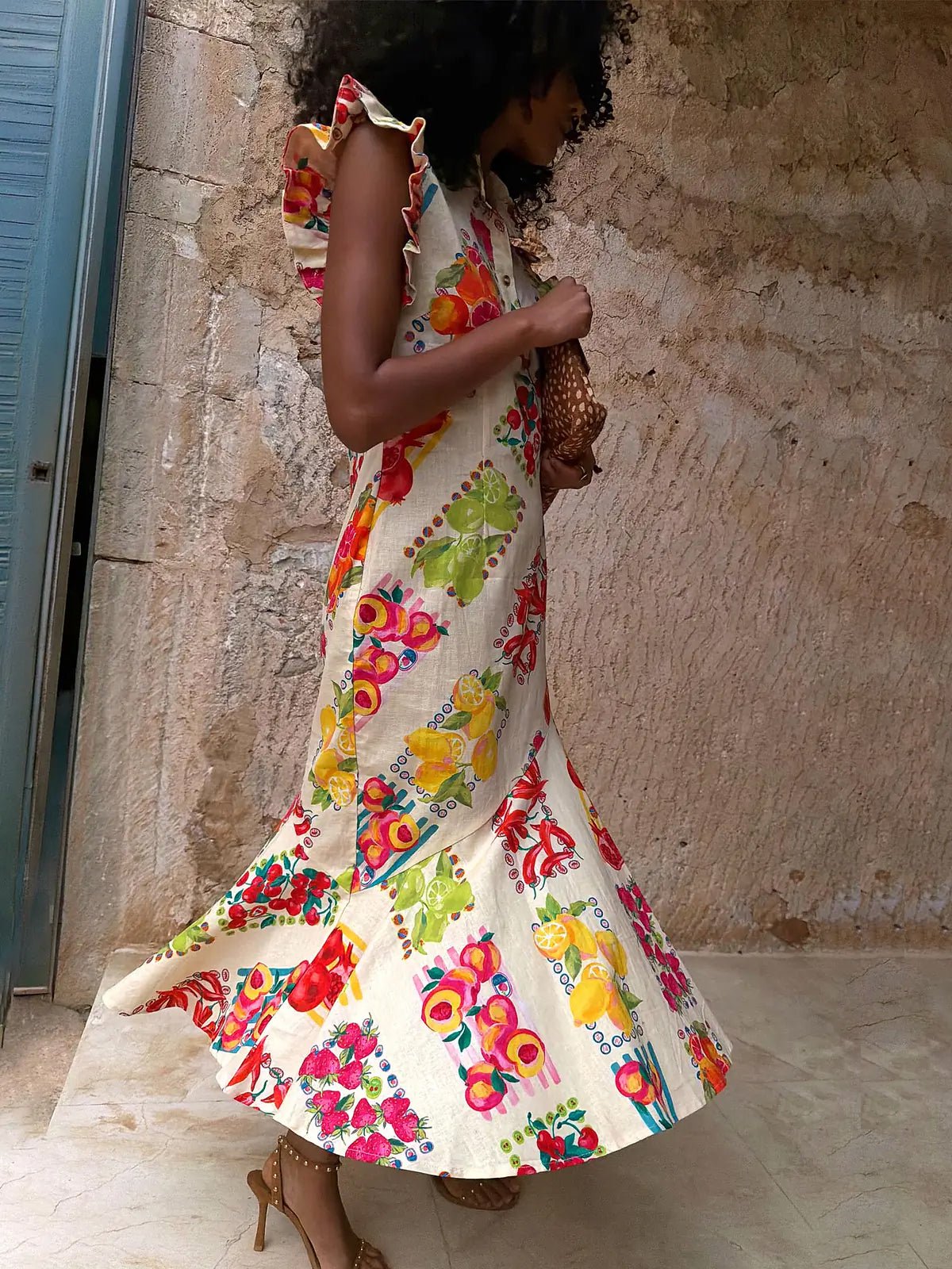Never Fully Dressed Fruit Stamps Remi Dress - Glebe Fashion