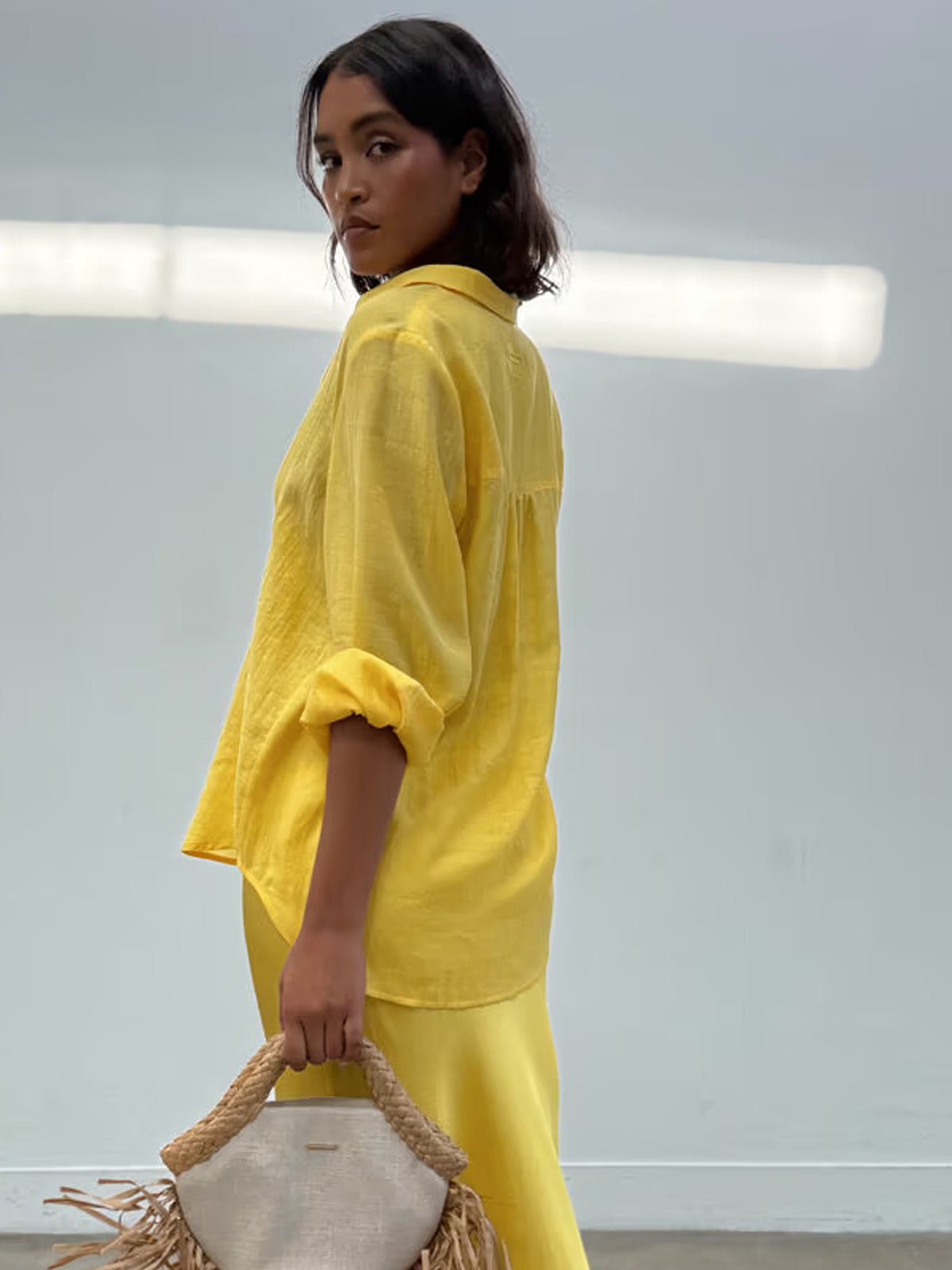 Never Fully Dressed Sunshine Miley Shirt Yellow - Glebe Fashion