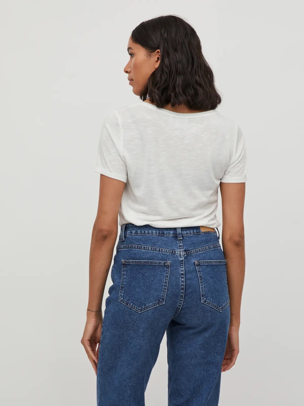 Noel White Short Sleeve Top - Glebe Fashion