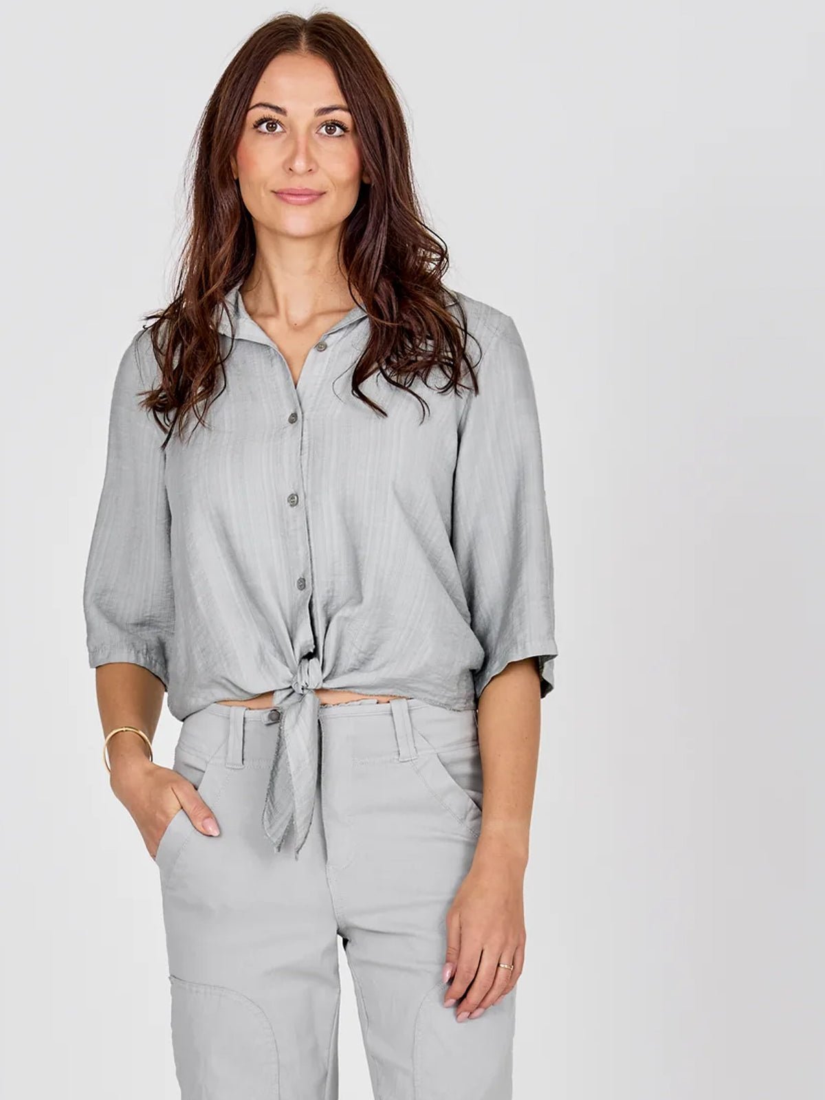 Nu Denmark Caitlin Shirt Blue Mint - Glebe Fashion