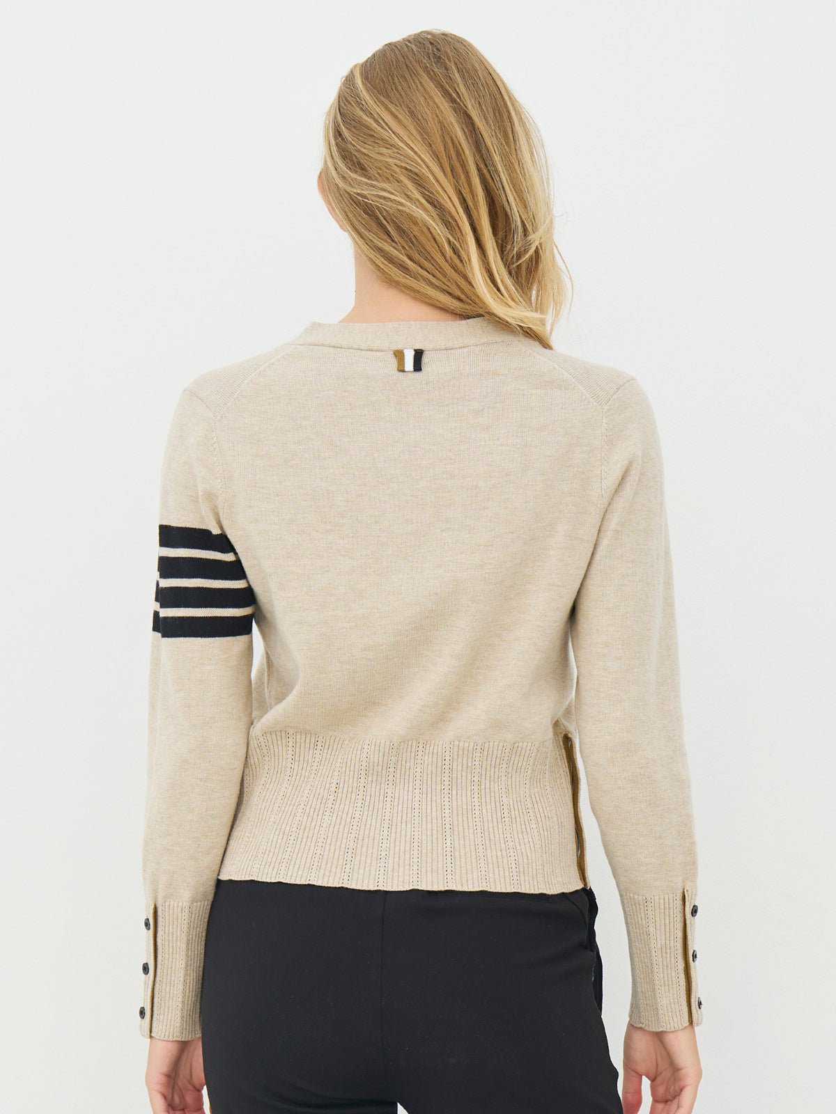 Nu Denmark Crista Knit Cardigan Seasand - Glebe Fashion