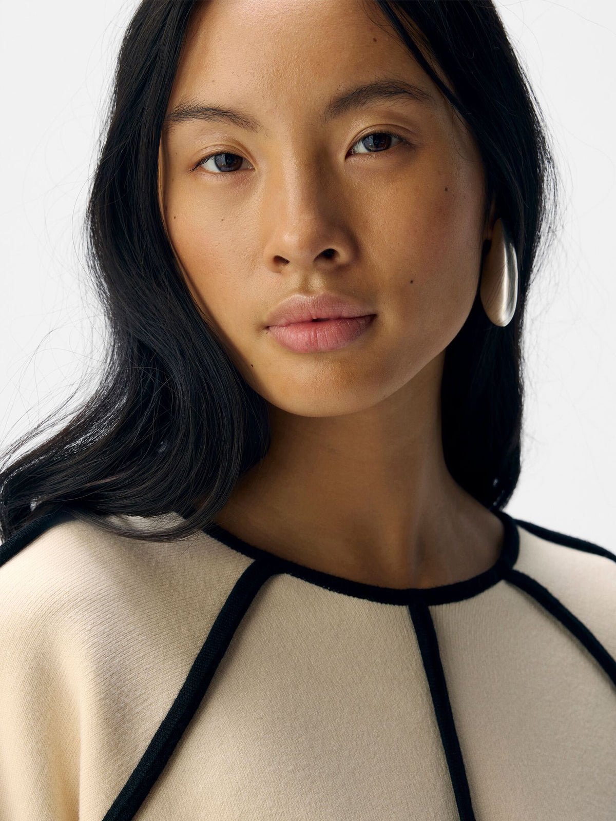 Object Detailed Knitted Pullover Sandshell - Glebe Fashion