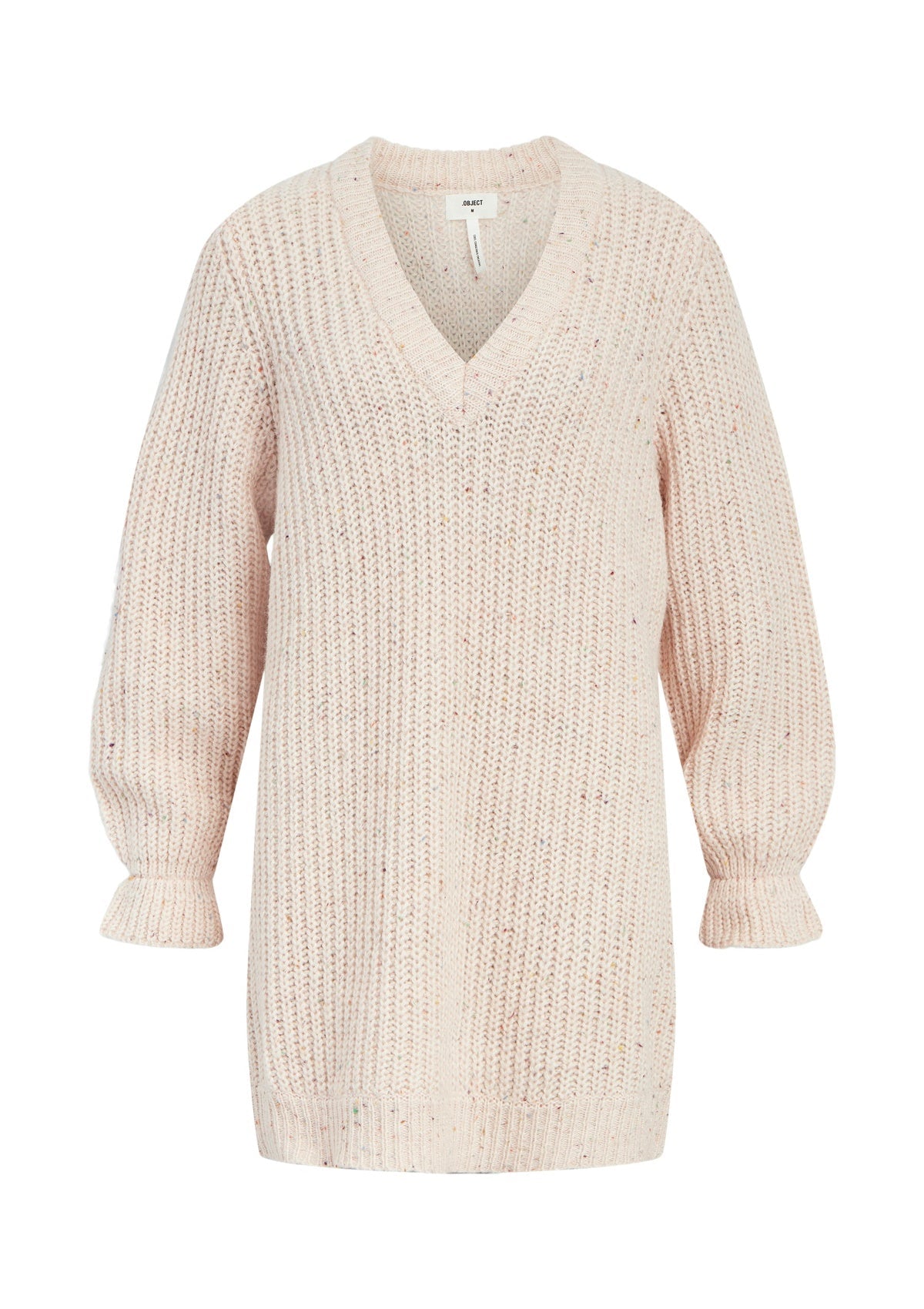 Object Elly Long Sleeve Knit Pink - Glebe Fashion