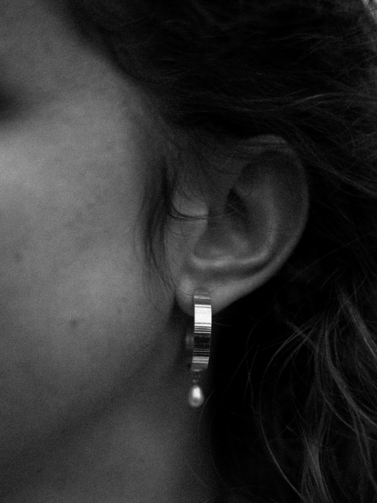 Olivia Taylor Inverse Pearl Hoops - Glebe Fashion