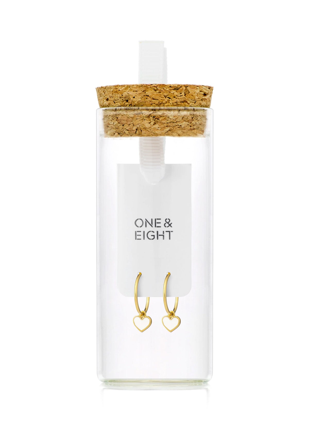 One & Eight White Eve Heart Huggies