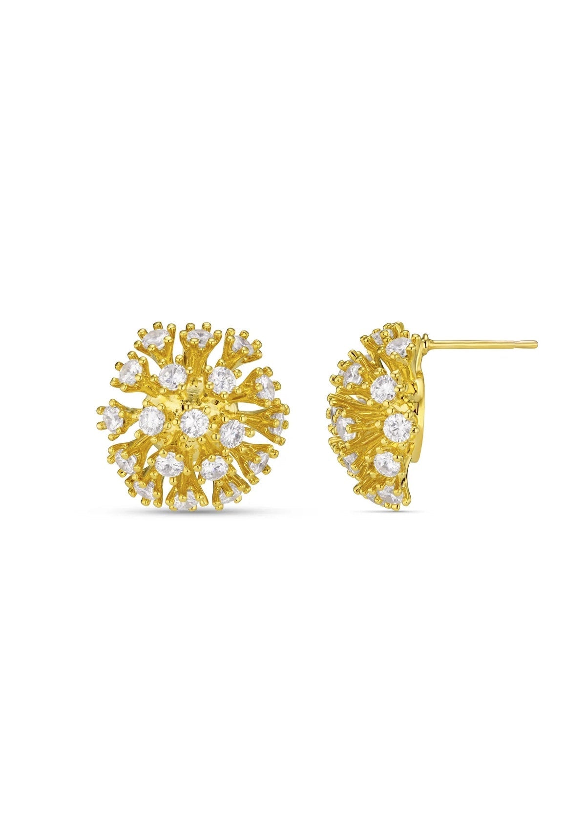 Orelia Statement Crystal Burst Stud Earrings - Glebe Fashion