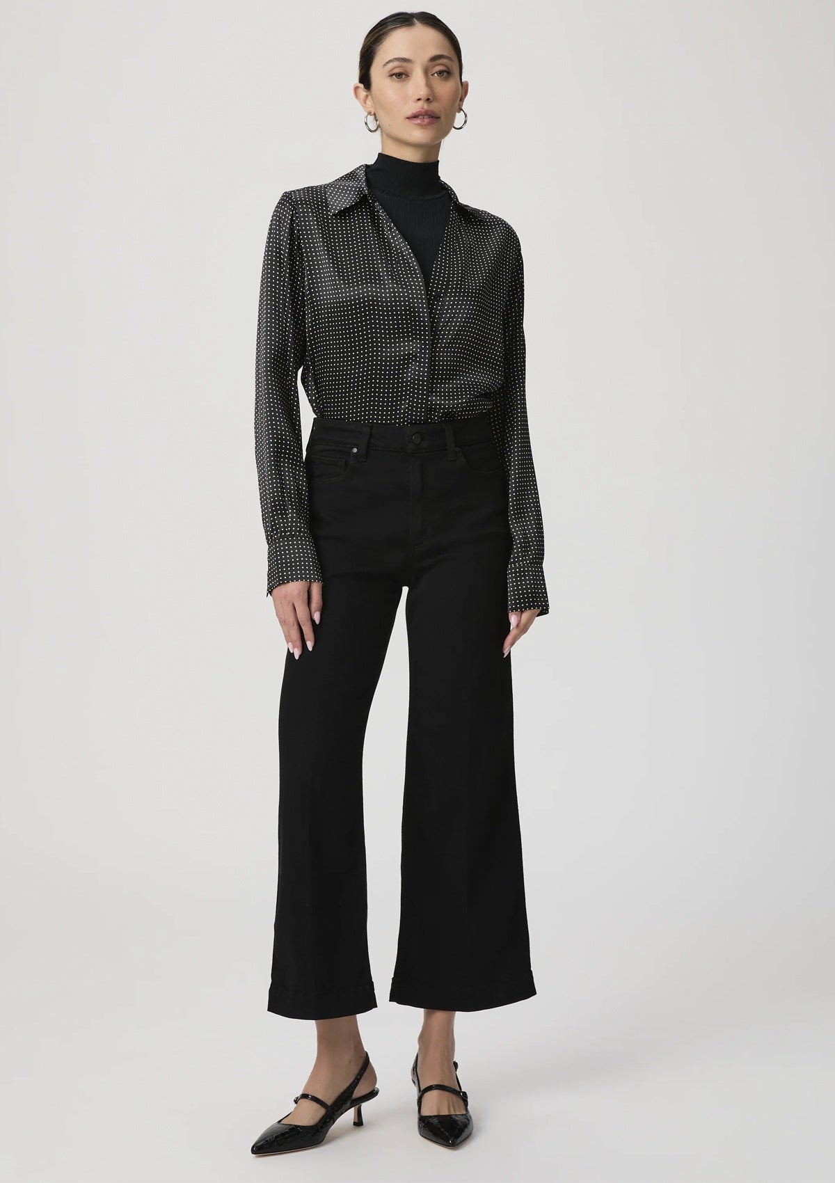 Paige Anessa Jeans Black Shadow - Glebe Fashion