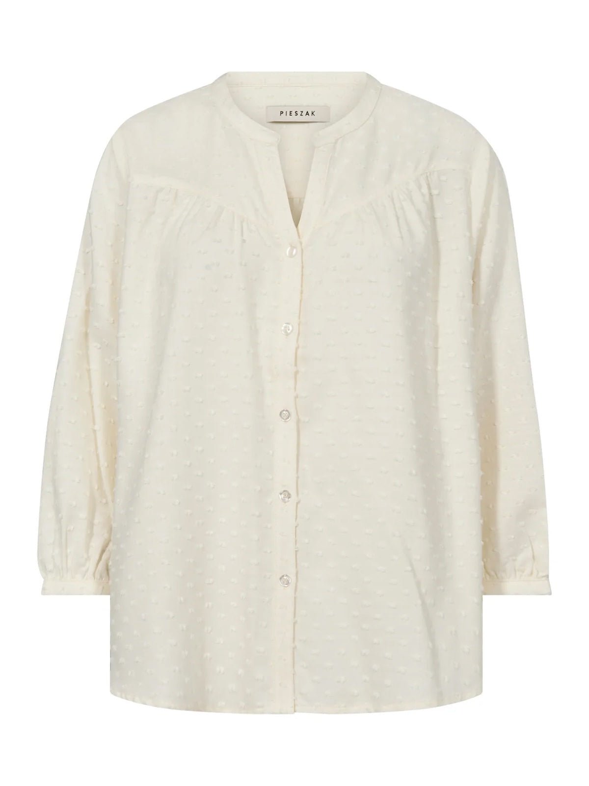 Pieszak Milla Boheme Dot Shirt White Pearl - Glebe Fashion