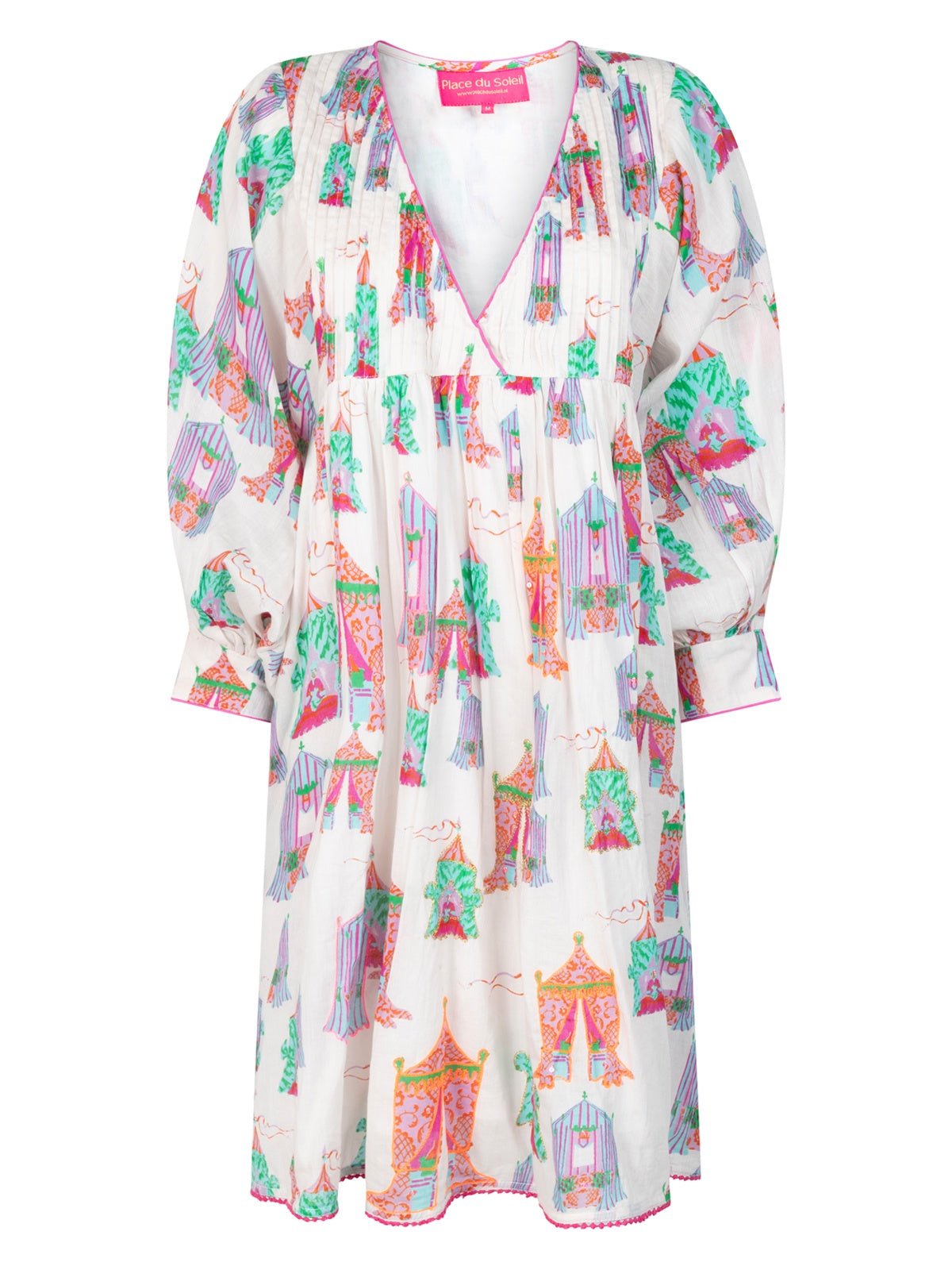 Place Du Soleil Tea Tents Short Dress - Glebe Fashion